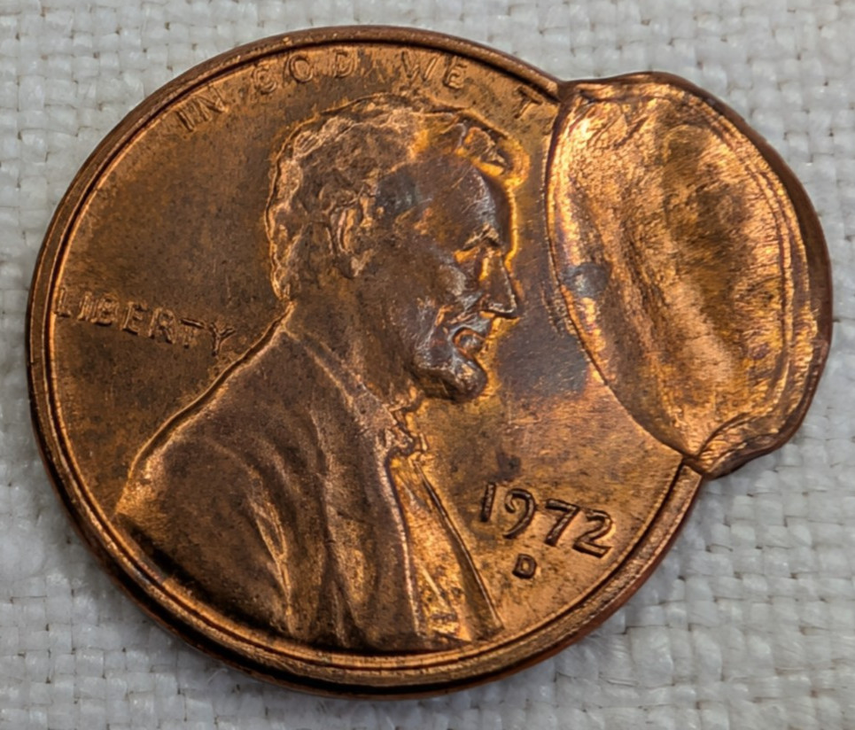1972-D LINCOLN CENT REDDISH BRIGHT UNCIRCULATED VERY SCARCE DOUBLE STRUCK