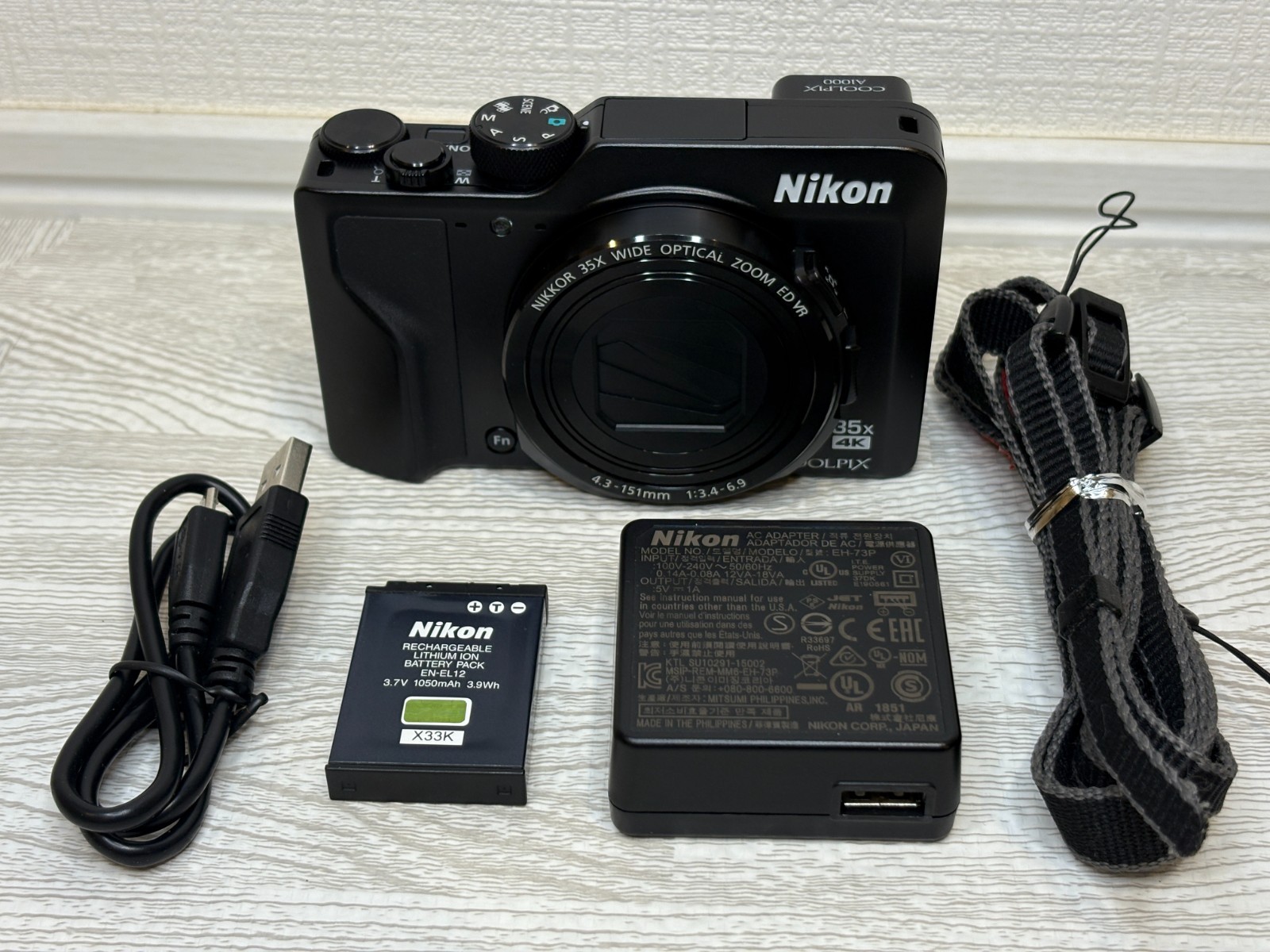 Nikon COOLPIX A1000 Digital Camera Black