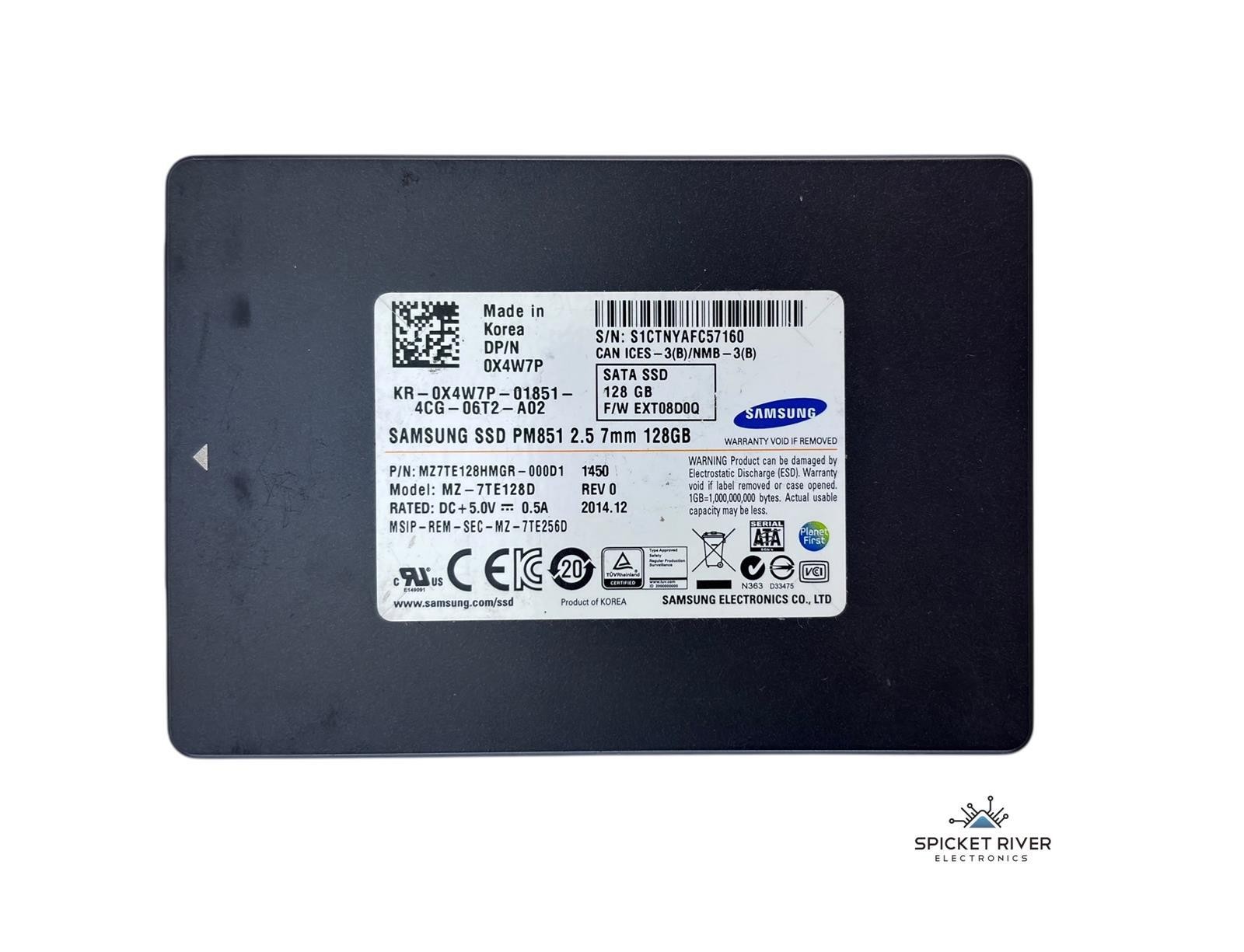 Lot of 5 - Samsung PM851 MZ-7TE128D 128GB SATA 6Gb/s 2.5\