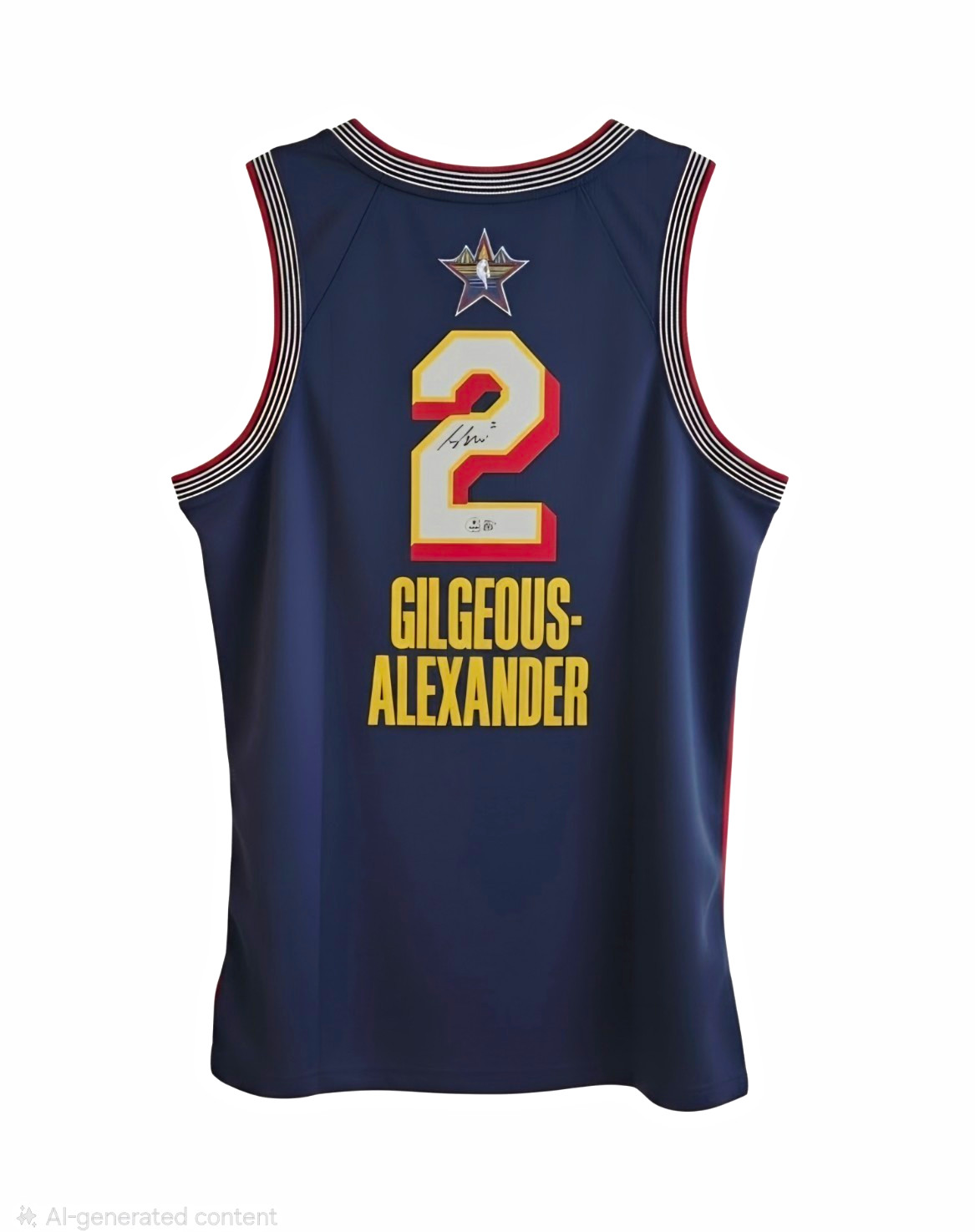 Jordan Wingman Shai Gilgeous-Alexander #2 NBA All-Star Signed Jersey BAS 48 Jordan Wingman Shai Gilgeous-Alexander #2 NBA All-Star Signed Jersey BAS 48
