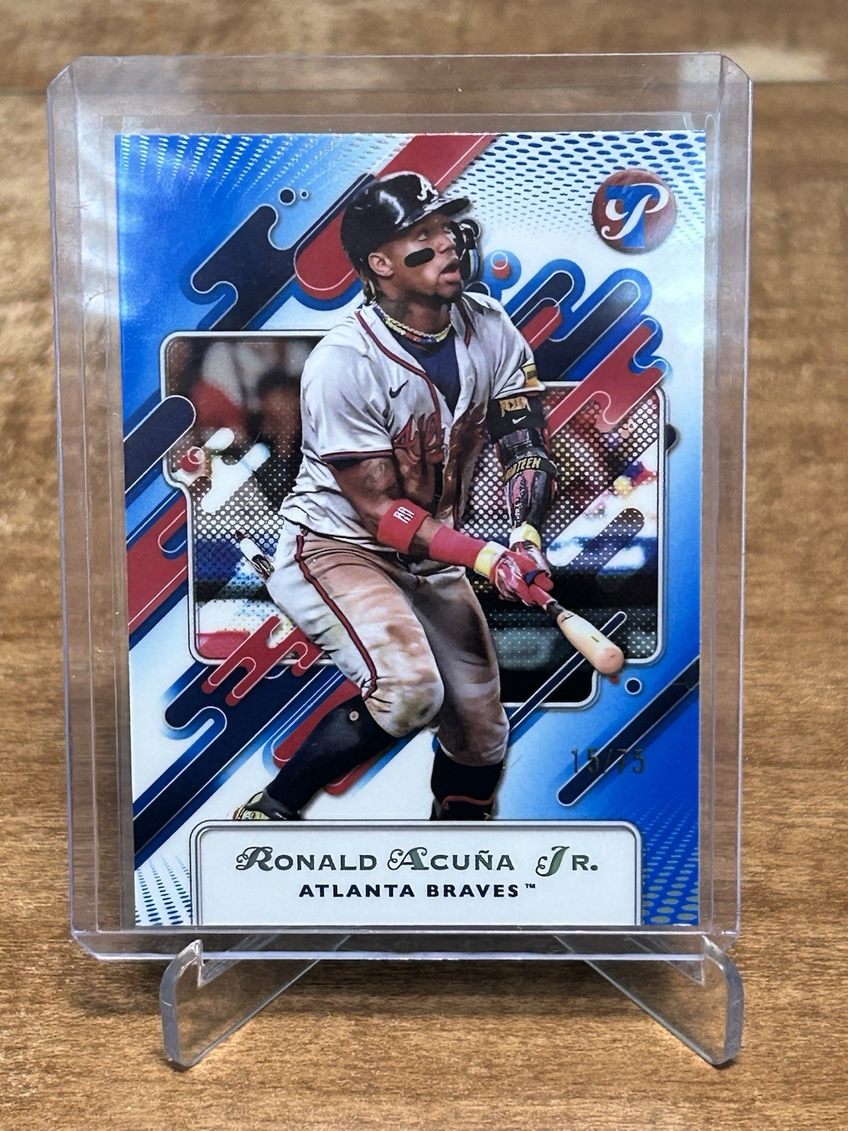 2025 Topps Pristine - Ronald Acuña Jr. #85 Blue Refractor /75 2025 Topps Pristine - Ronald Acuña Jr. #85 Blue Refractor /75