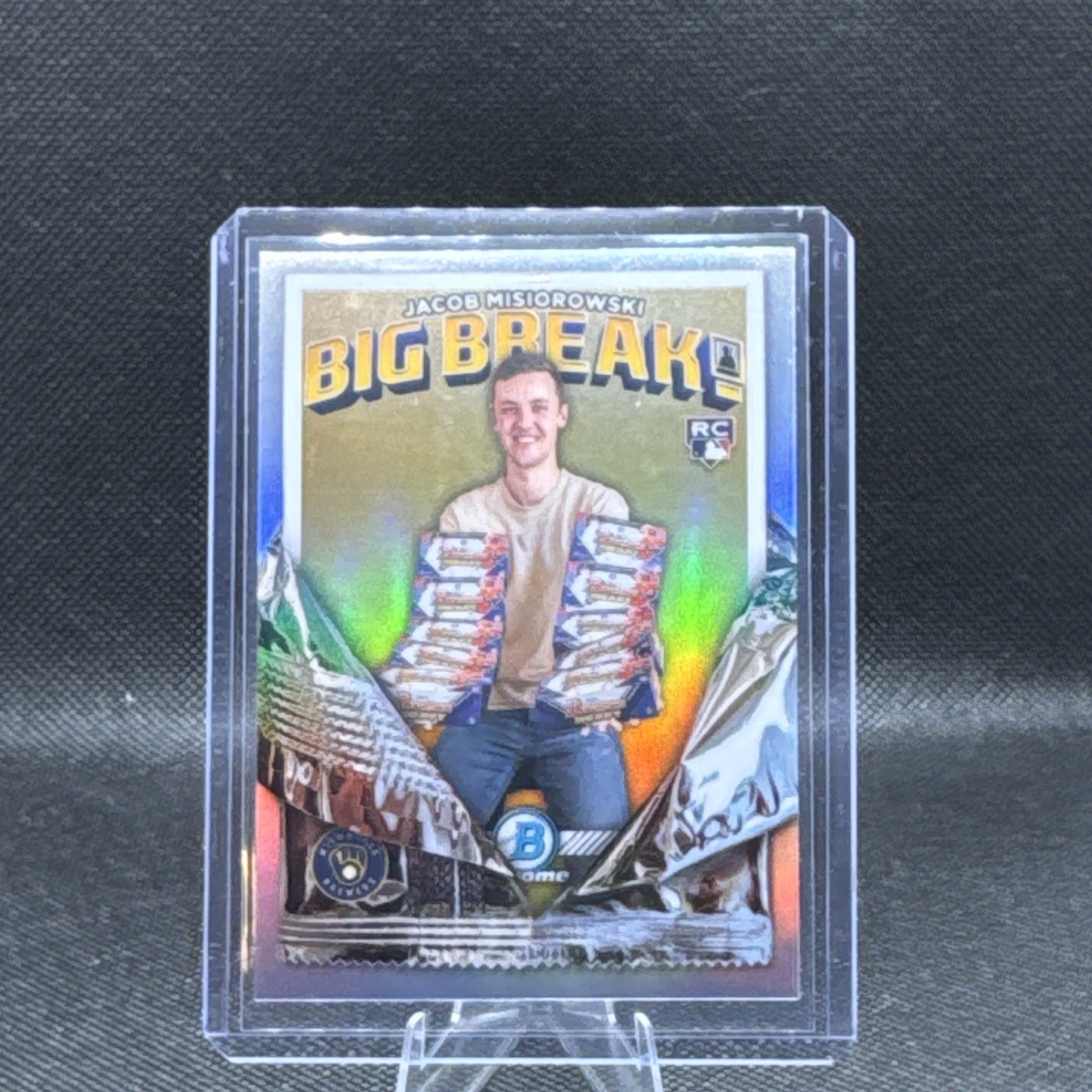 Topps Bowman 2026 Jacob Misiorowski Milwaukee Brewers Big Breaks Rookie  #l35