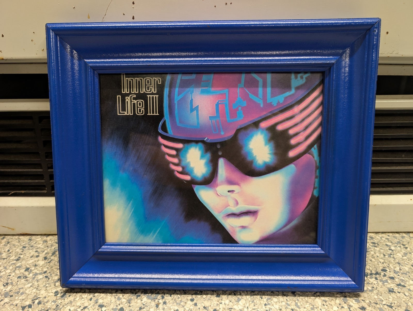 Vintage 1980s Retro Inner Life II Music Cover Framed Print