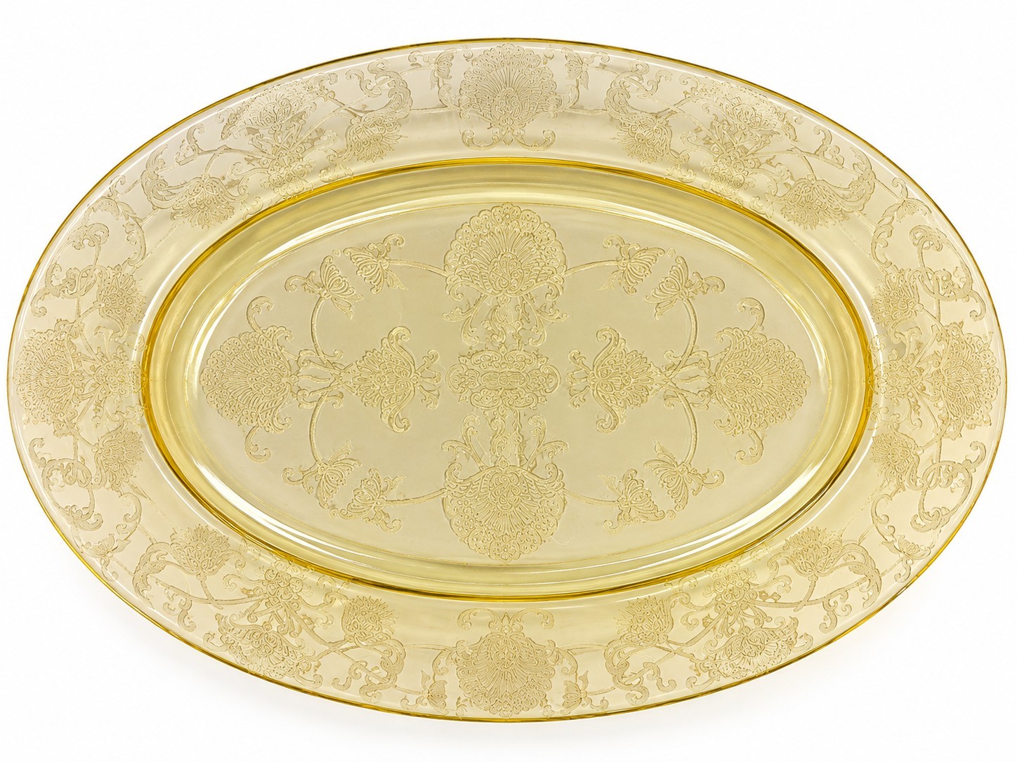 Fostoria Versailles Topaz Yellow 12.5\