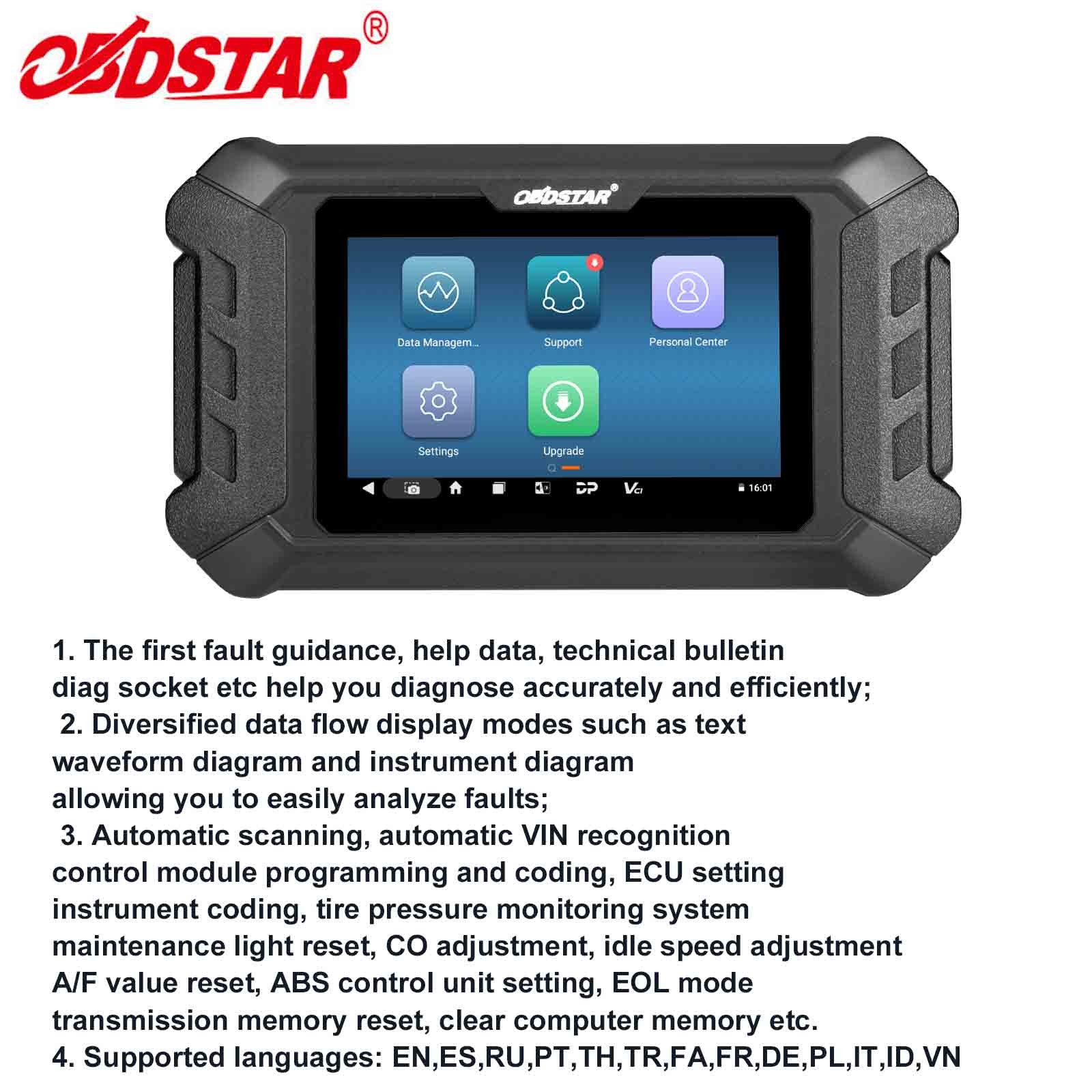 OBDSTAR iScan For Guzzi Intelligent Motorcycle Diagnostic Auto Scanner E.CU Set