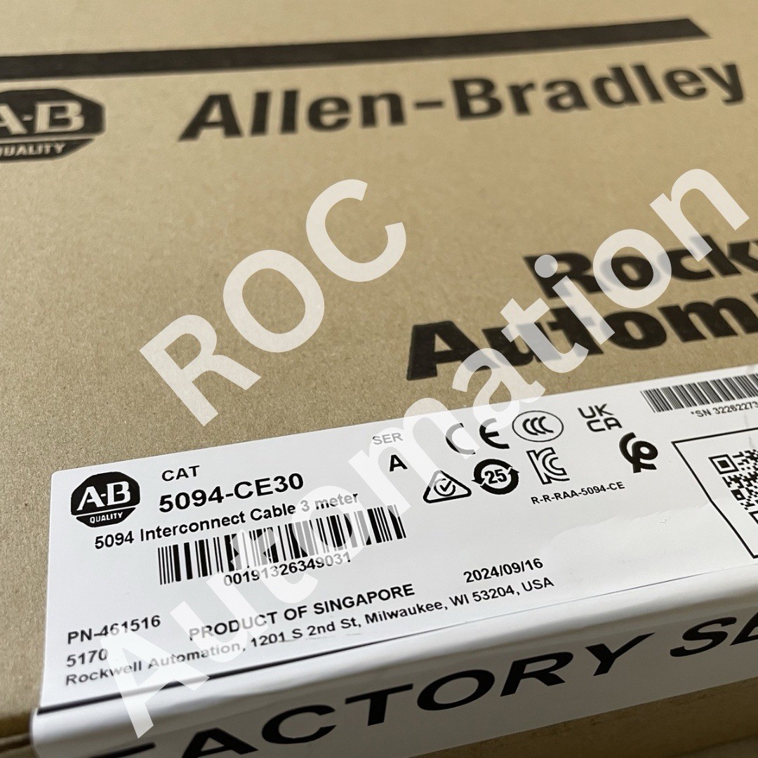 Sealed Pre-owned Allen Bradley 5094-CE30 /A Interconnect Cable 3 meter Sealed Pre-owned Allen Bradley 5094-CE30 /A Interconnect Cable 3 meter