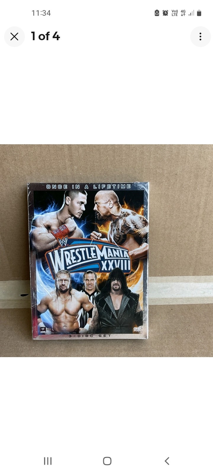 WWE WRESTLEMANIA XXVIII 28 Wrestling PPV 3-Disc DVD The Rock vs. John Cena New