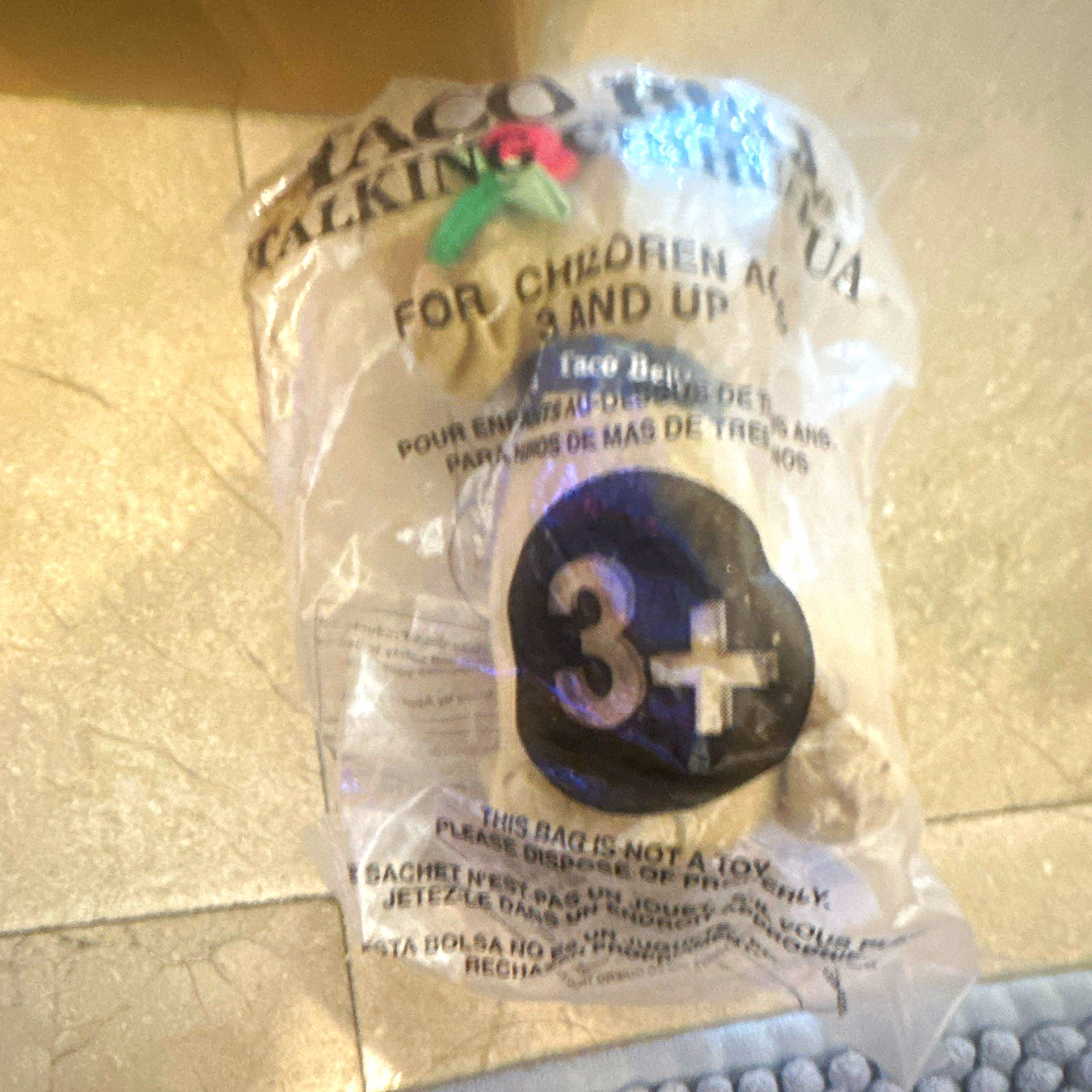 Applause Taco Bell Chihuahua Talking Premium Toy in Original Bag, 1998 Vintage