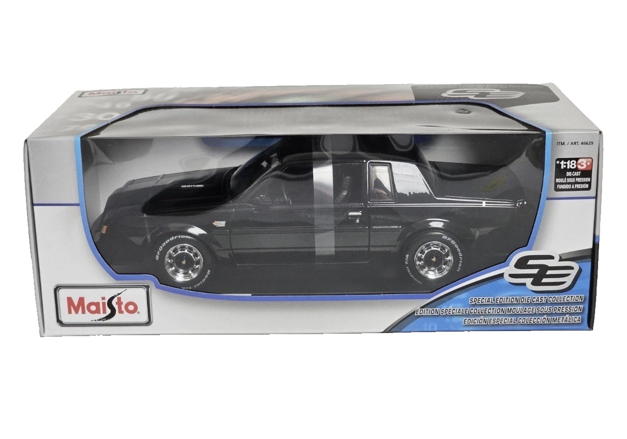 Maisto 1:18 Diecast Special Edition 1987 Buick Grand National - BLACK