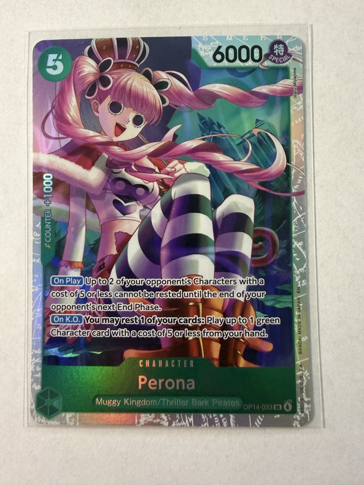 Perona OP14-033 SR The Azure Sea's Seven One Piece TCG