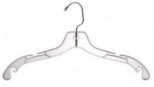 New Clear Plastic Dress Hanger 17 New Clear Plastic Dress Hanger 17