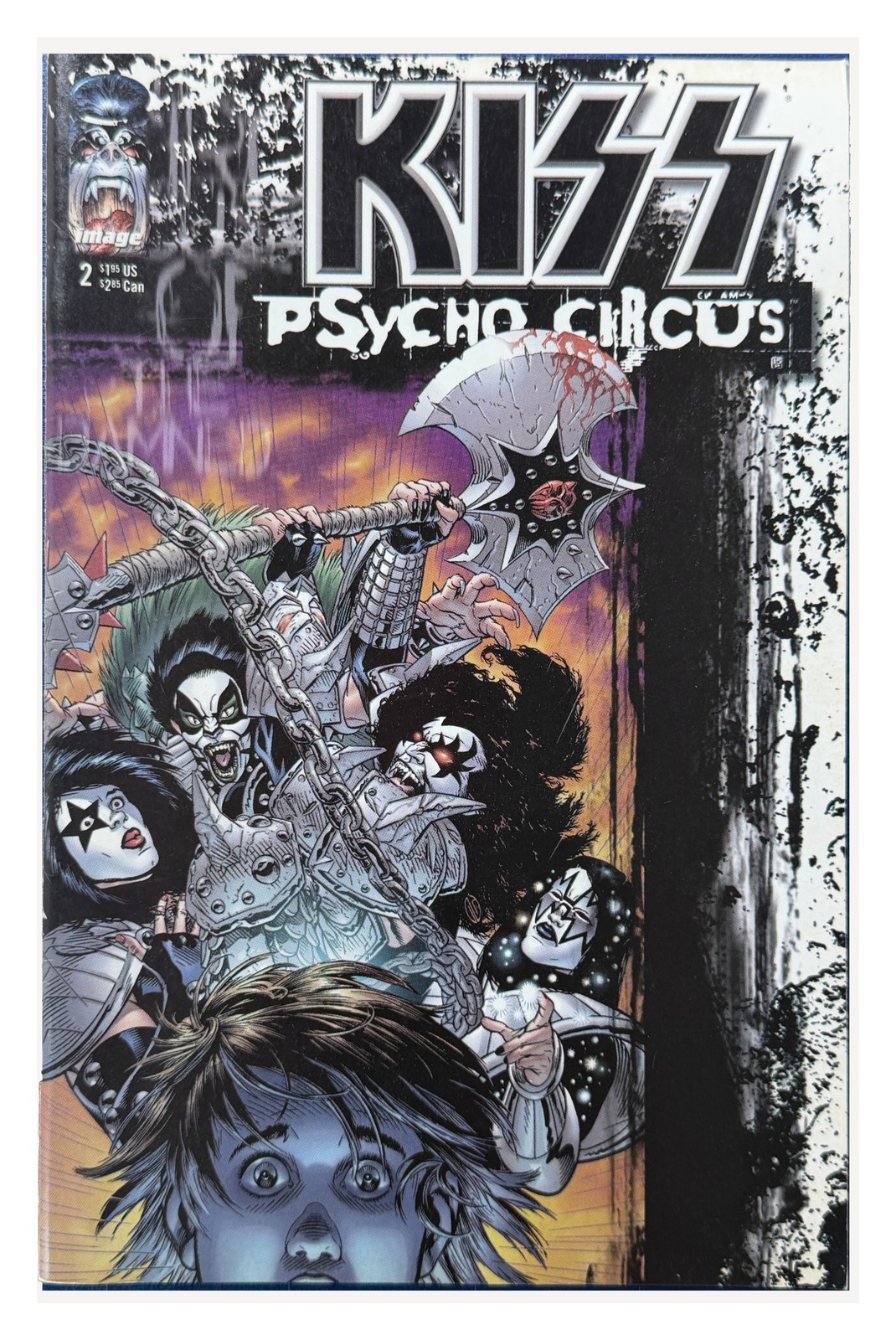 KISS Psycho Circus #2-3 (1997) Image Comics Gene Simmons Lot of 2