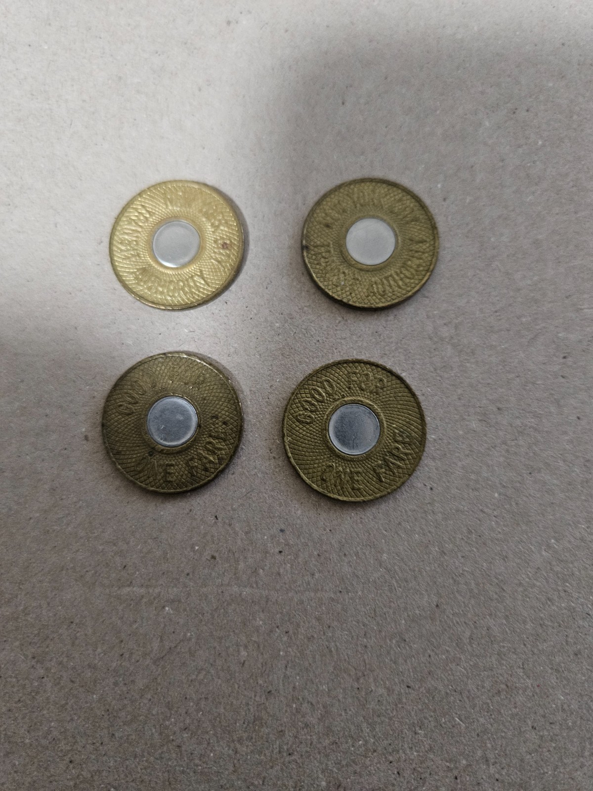 New York City Subway Tokens –Vintage late 1980s to early 1990 - 4 tokens New York City Subway Tokens –Vintage late 1980s to early 1990 - 4 tokens