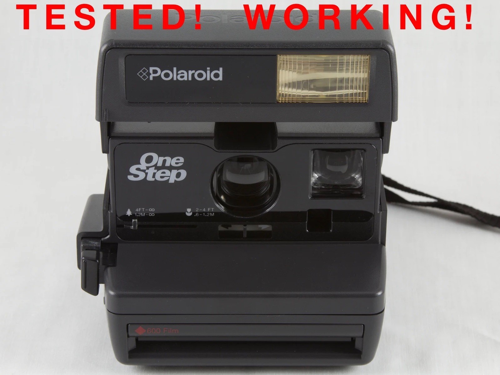 Vintage Original Polaroid OneStep 600 Instant Film Camera TESTED & WORKING