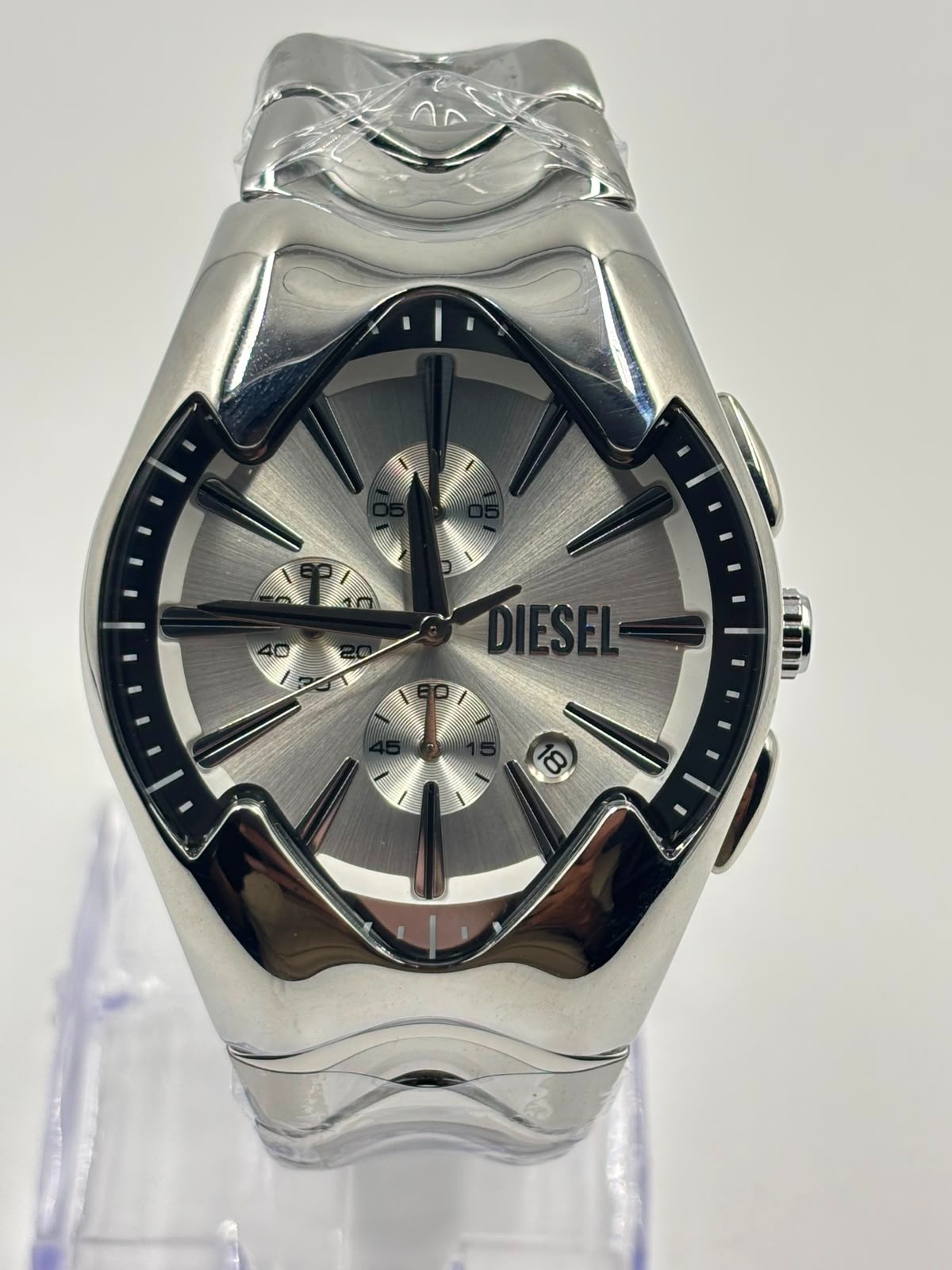 Refurbished Diesel Mens Mercurial Grey Chronograph Men\'s Wrist Watch