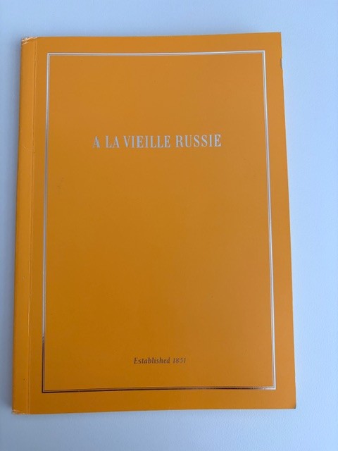 A La Vieille Russie Rare Exhibition Catalogue A La Vieille Russie Rare Exhibition Catalogue
