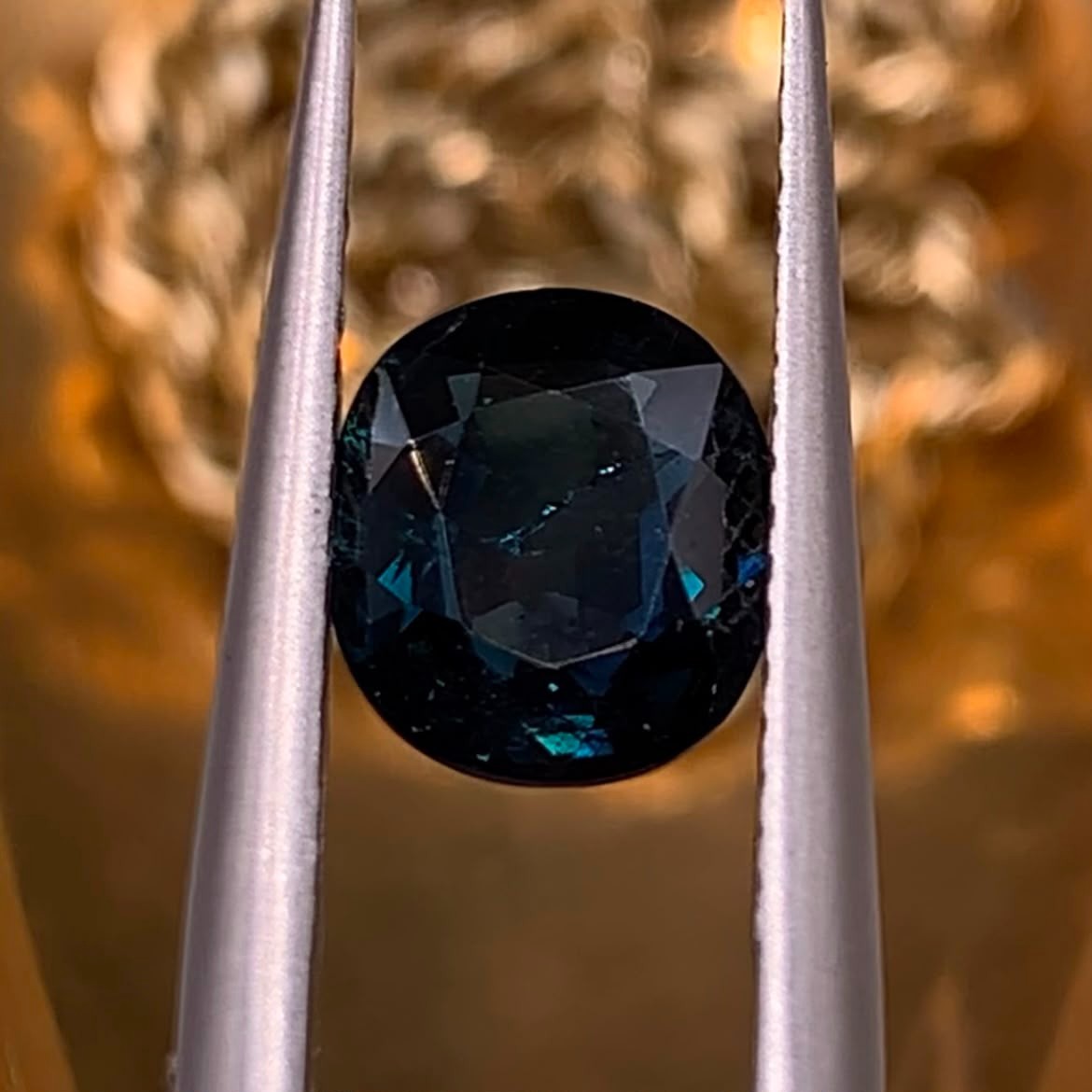 1.38Ct Natural Teal Sapphire From Madagascar