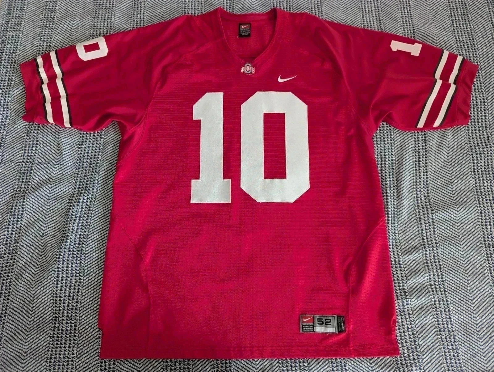 Ohio State Jersey Football size 52 Nike Authentic #10 Professional Sewn