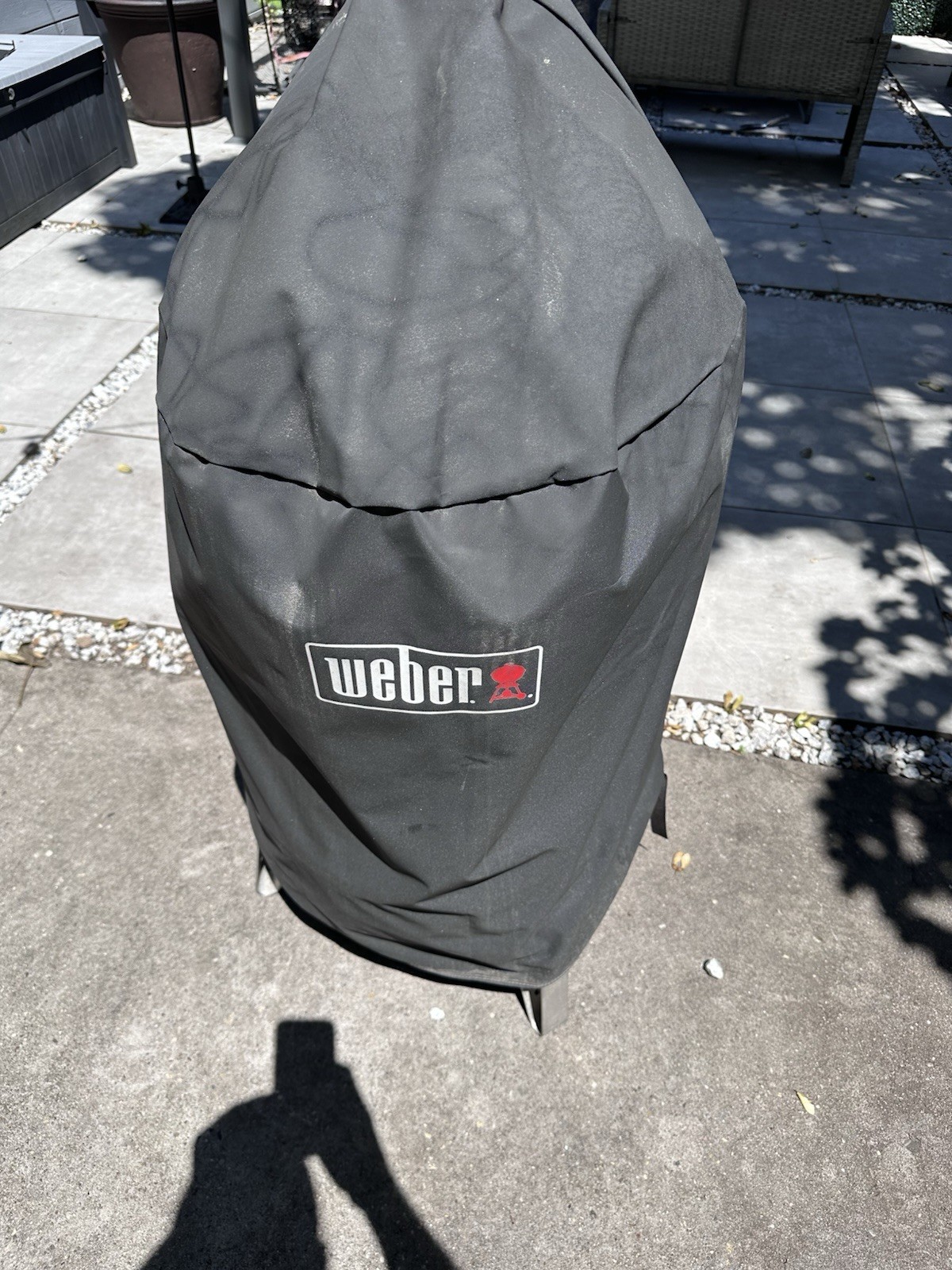 Weber Smokey Mountain 18” Charcoal Smoker WSM Bullet Smoker + Weber Cover-Used
