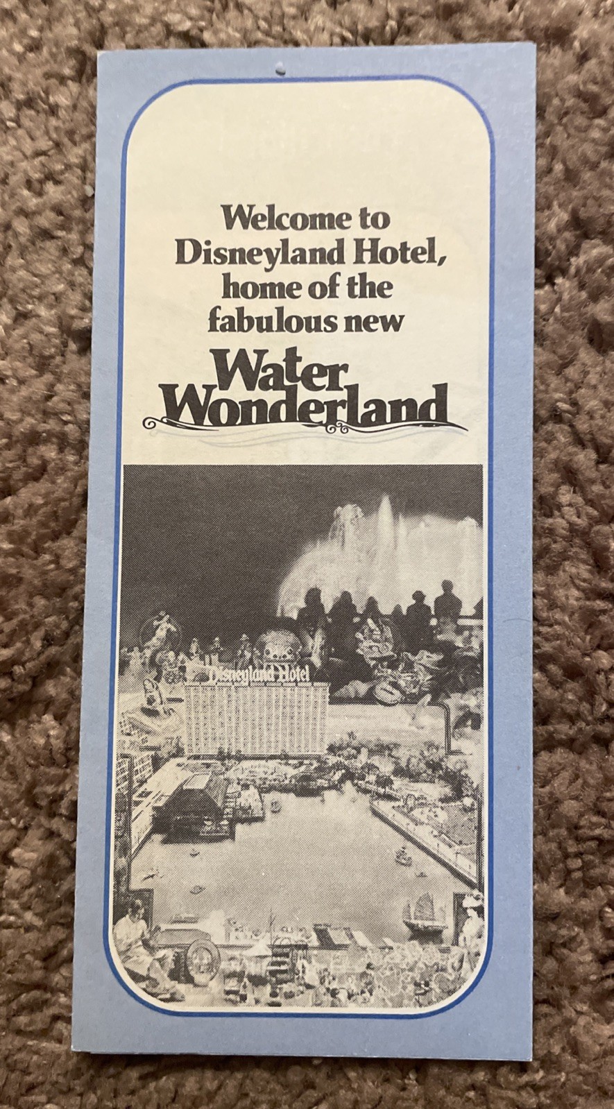 Disneyland Hotel Water Wonderland  Brochure 1979
