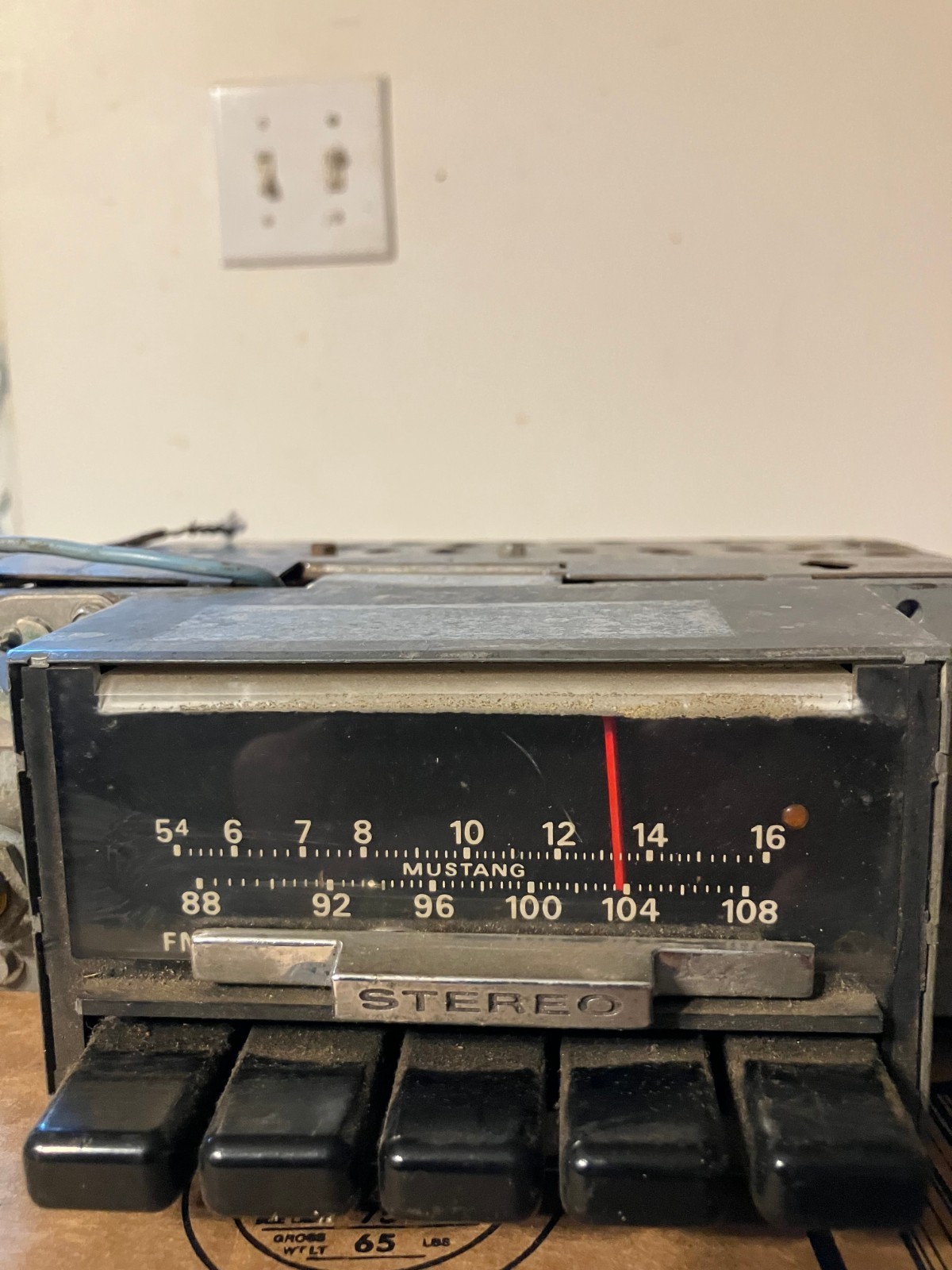 70 71 Mustang AM FM stereo parts radio 1970 1971