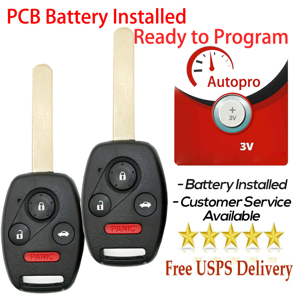2 For 2005 2006 Honda CR-V Keyless Entry Car Key Fob Remote OUCG8D-380H-A