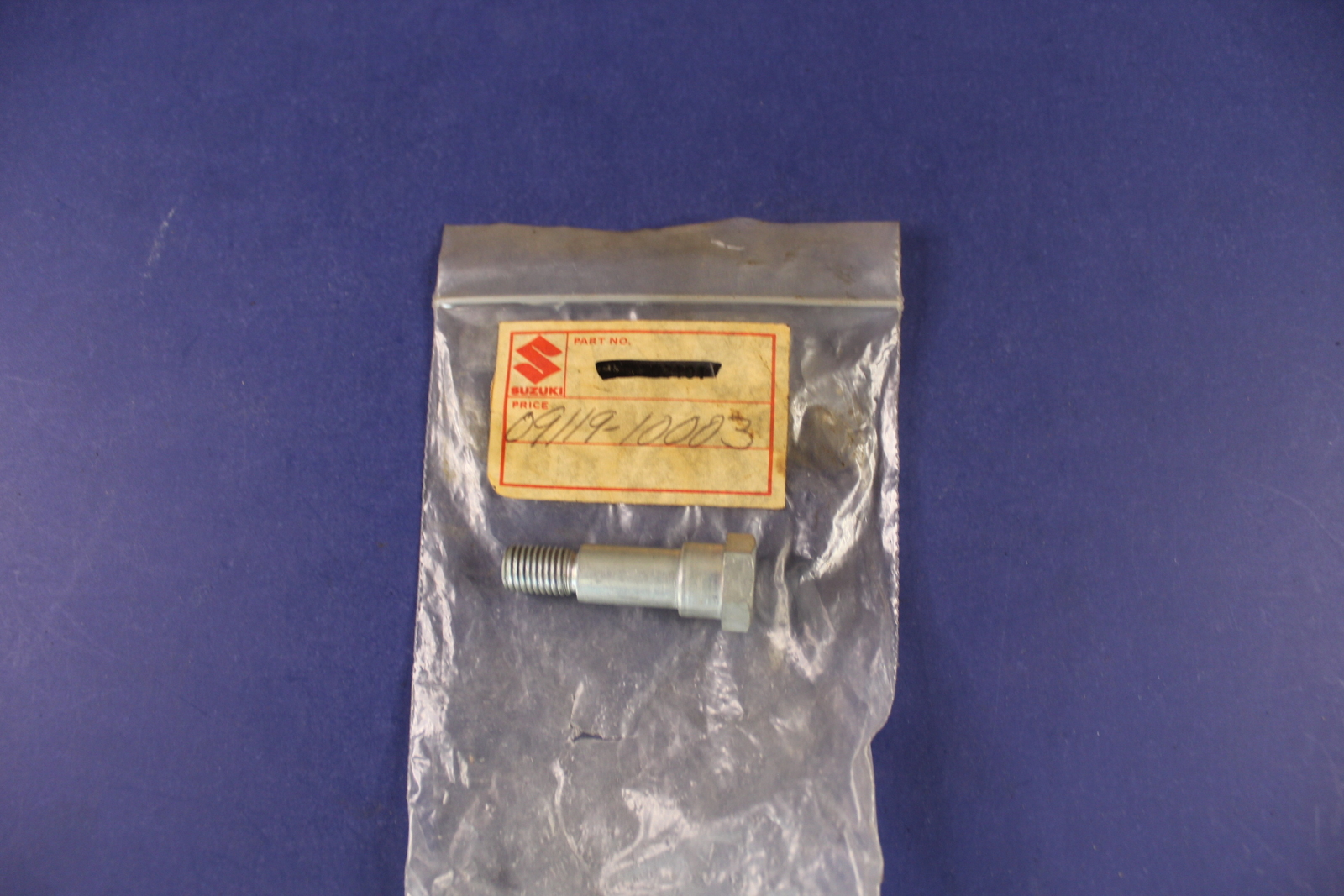 NOS SUZUKI REAR SHOCK ABSORBER LOWER BOLT T10 1962-1967 #09119-10003 NOS SUZUKI REAR SHOCK ABSORBER LOWER BOLT T10 1962-1967 #09119-10003