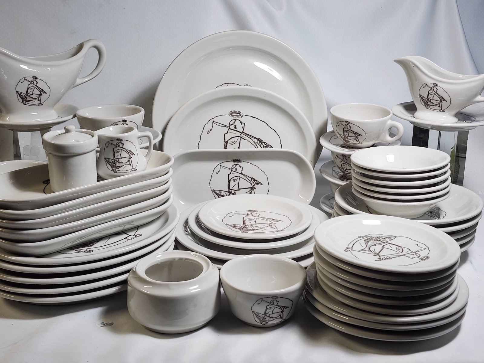 The Franciscan Restaurant Fisherman\'s Wharf Tepco Restaurantware  Dinnerware Set