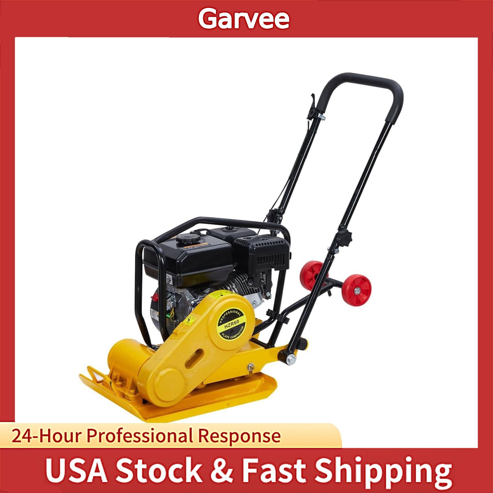 Plate Compactor Rammer 7HP, 5600 VPM Pavement Compactor, 212CC Gas Engine, 4200 Plate Compactor Rammer 7HP, 5600 VPM Pavement Compactor, 212CC Gas Engine, 4200