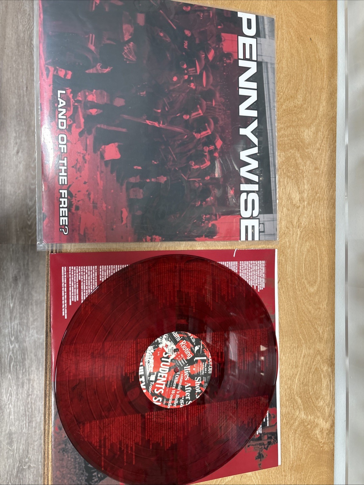 Pennywise Land Of The Free Smokey Red Vinyl