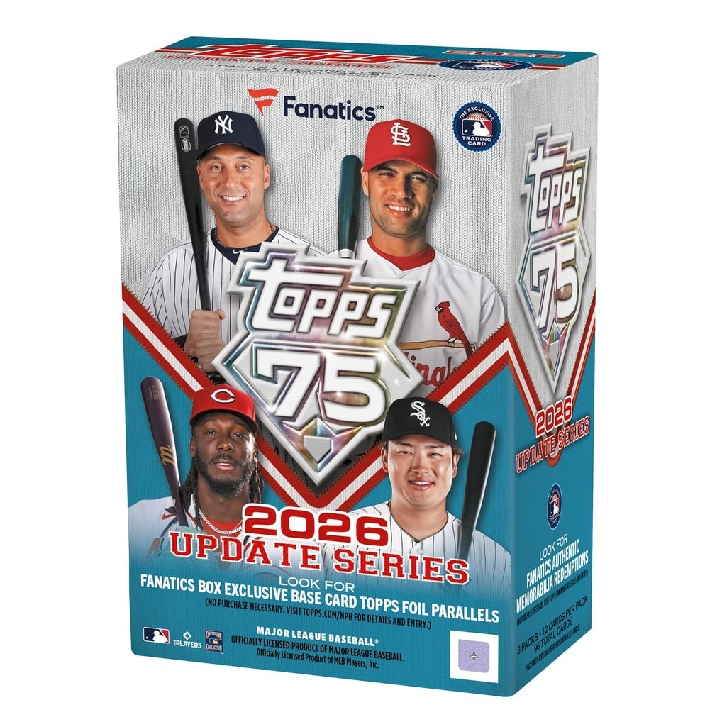 2026 Topps Update Series FANATICS EXCLUSIVE Sealed Blaster Box 8 Packs PRESALE