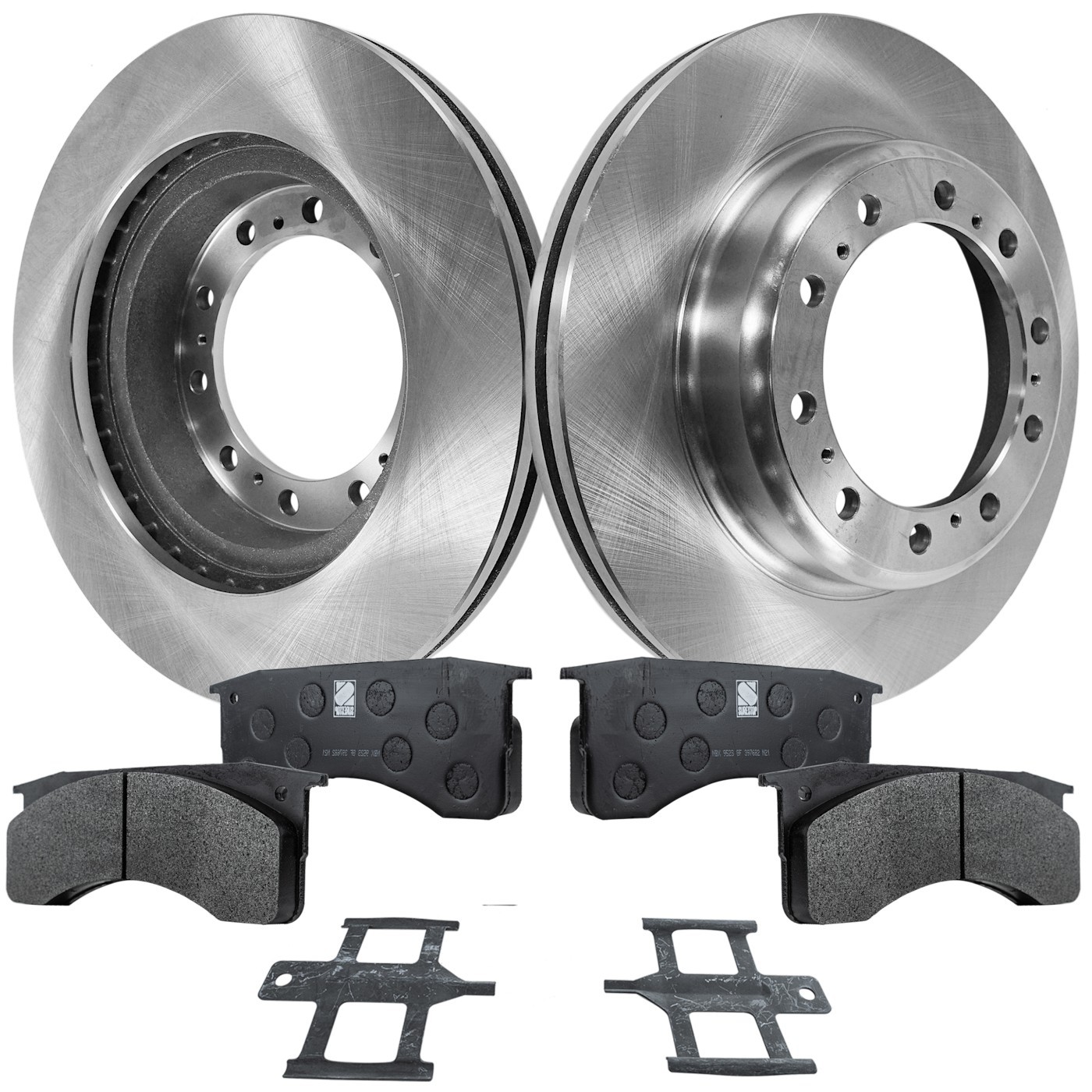 Front or Rear Brake Disc Rotors and Pads Kit for Chevy GMC C6500 Topkick C7500