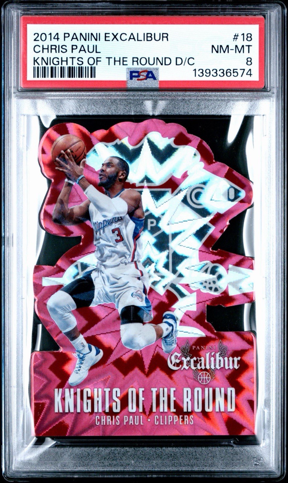 2014-15 Panini Excalibur Chris Paul #18 Knights of The Round PSA 8 - Pop 1 2014-15 Panini Excalibur Chris Paul #18 Knights of The Round PSA 8 - Pop 1
