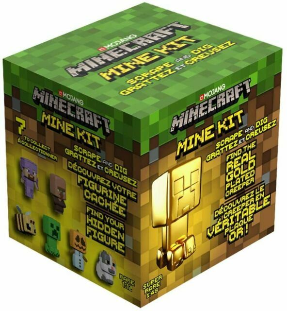 2026 Minecraft Scrape and Dig Mine Kit New Sealed The Gold Plated Creeper Hunt 