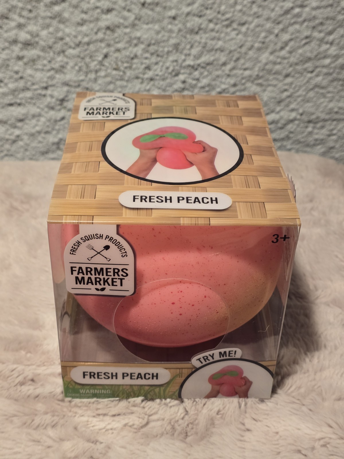 Authentic Sunny Days Viral Jumbo Squeezy Peach – Squishy Toy 🍑