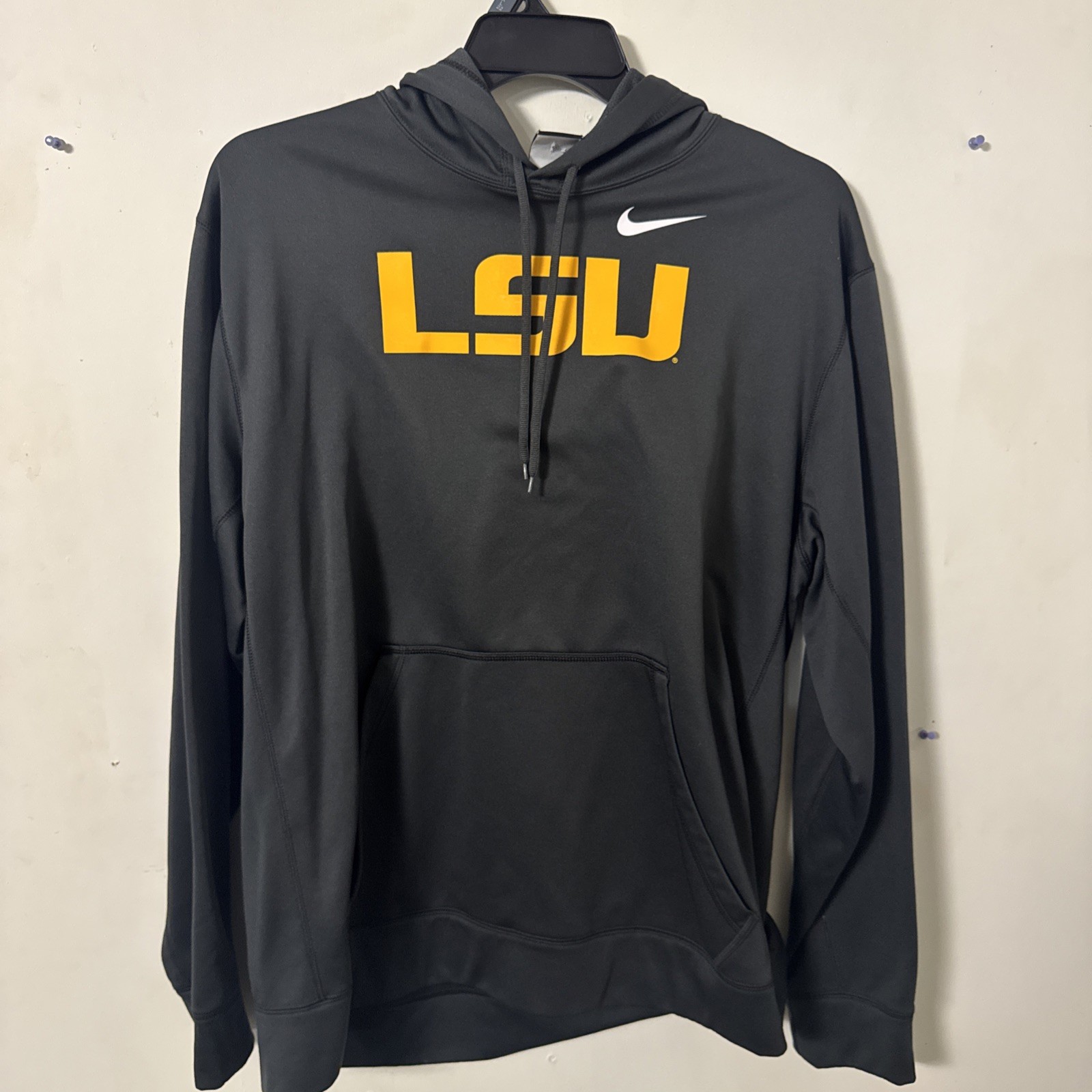 Nike LSU Tigers College Hoodie Sweatshirt - Mens Size XL - Black