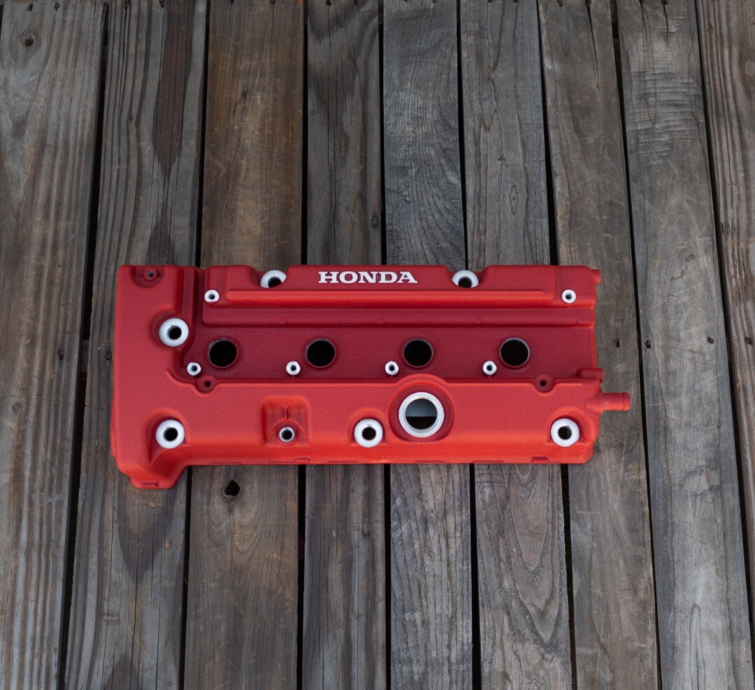 Honda K SERIES K24Z CIVIC SI 9TH GEN VALVE COVER POWDER COATED JDM WRINKLE RED