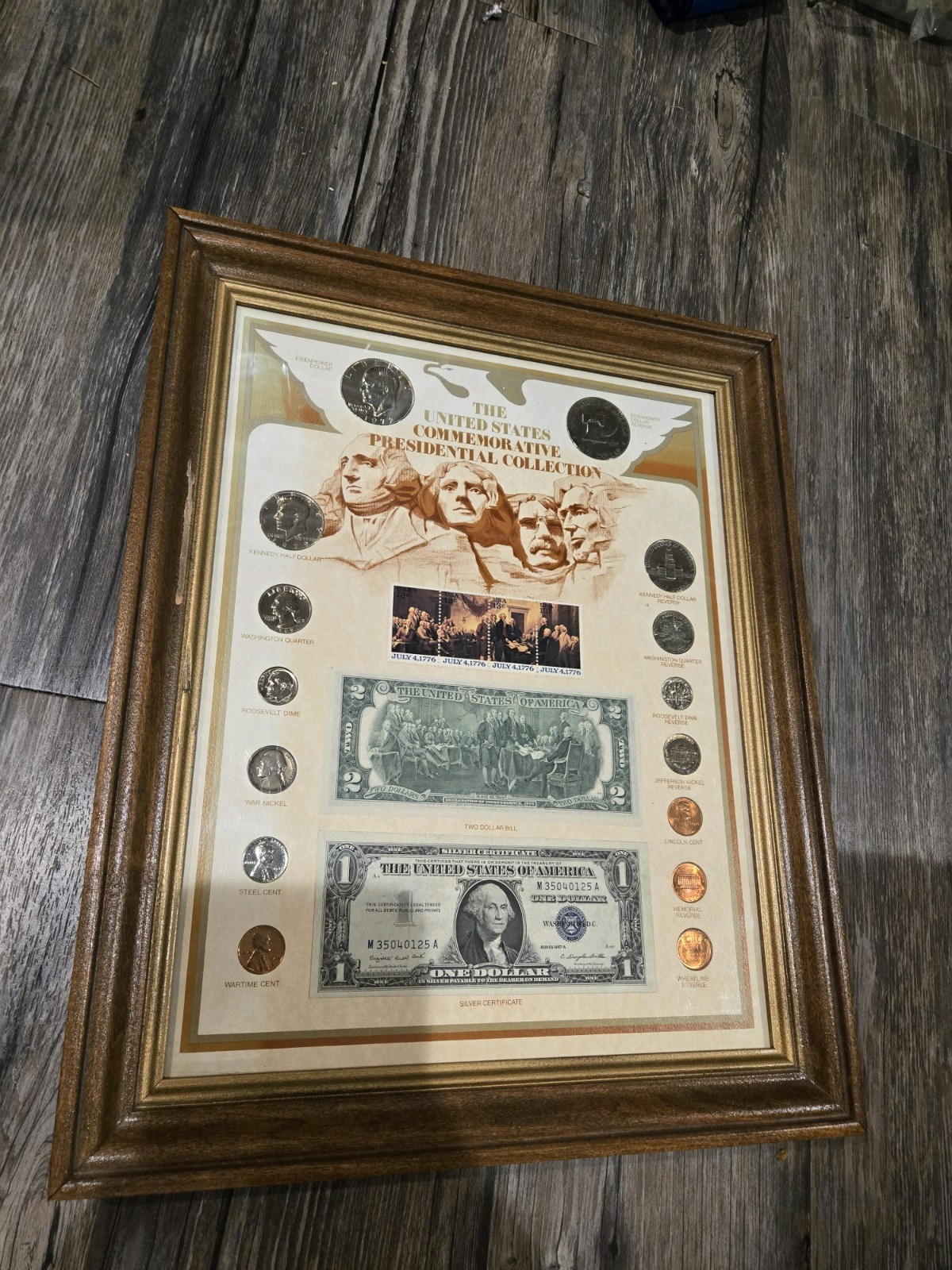 Vintage Framed United States Commemorative Presidential Collection Vintage Framed United States Commemorative Presidential Collection
