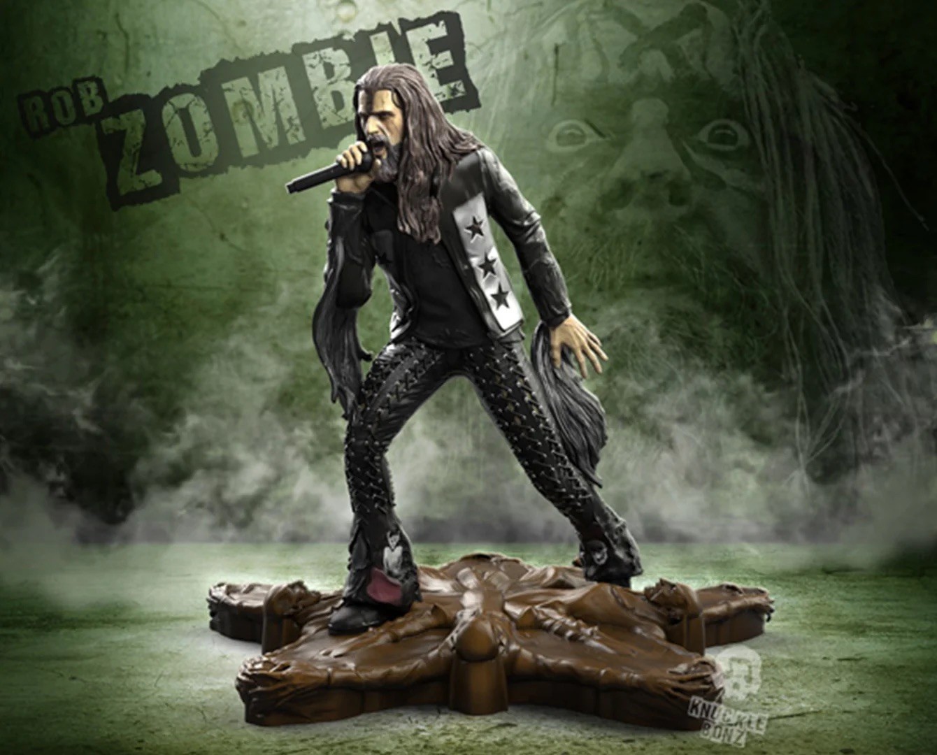 Knucklebonz  Rob Zombie Fiqure #0065 Of 1965 Rock Iconz 2018 With Original Box