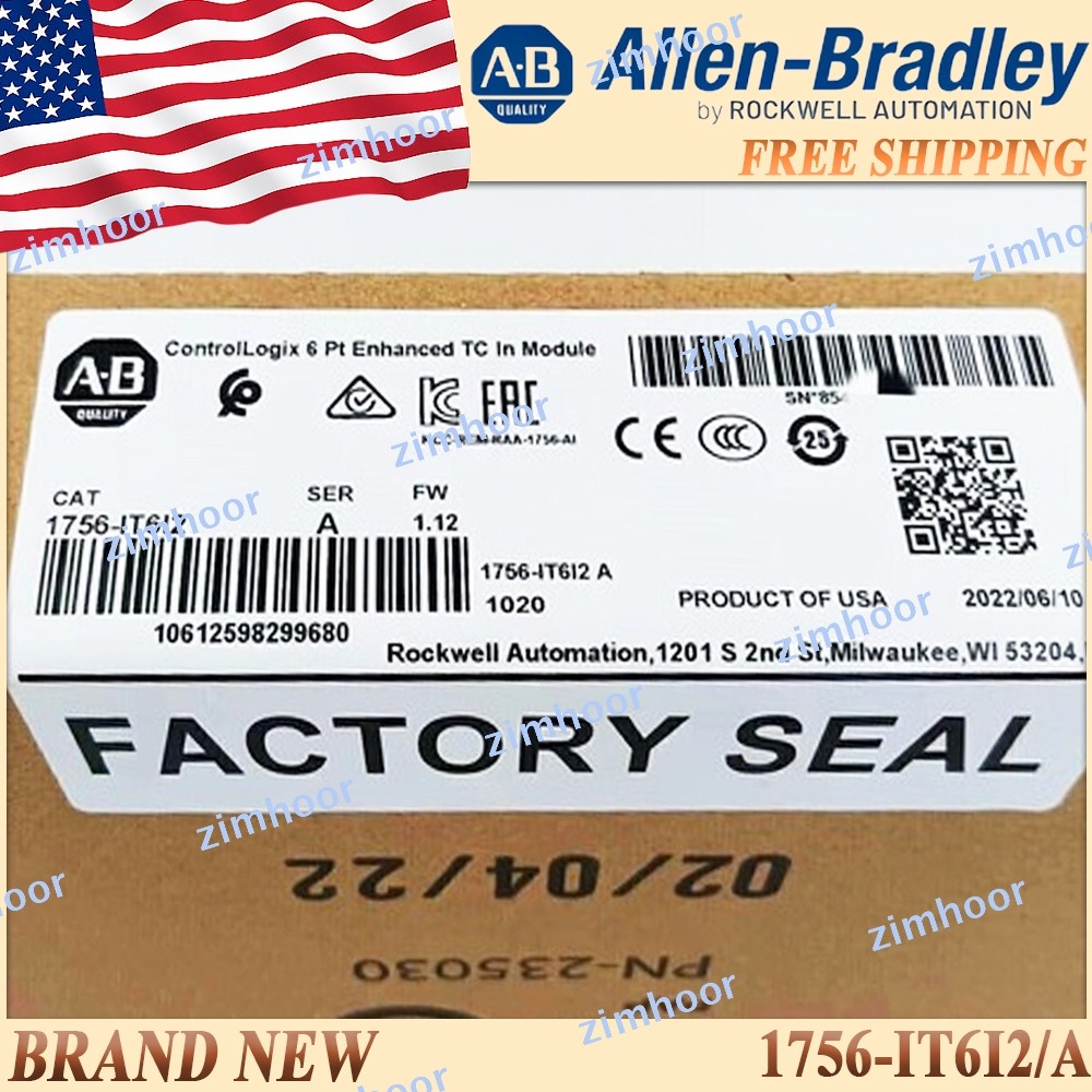 1PC Factory Sealed AB 1756-IT6I2/A ControlLogix Input Module 1756 IT612 serA US