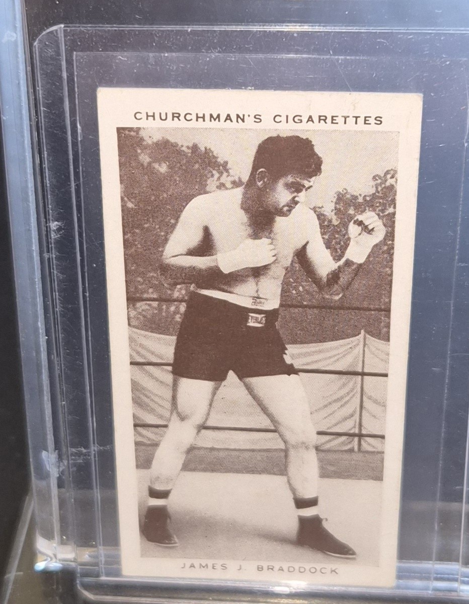 1938 Churchman's Boxing Personalities Set Break #6 James J. Braddock  💥💥💥
