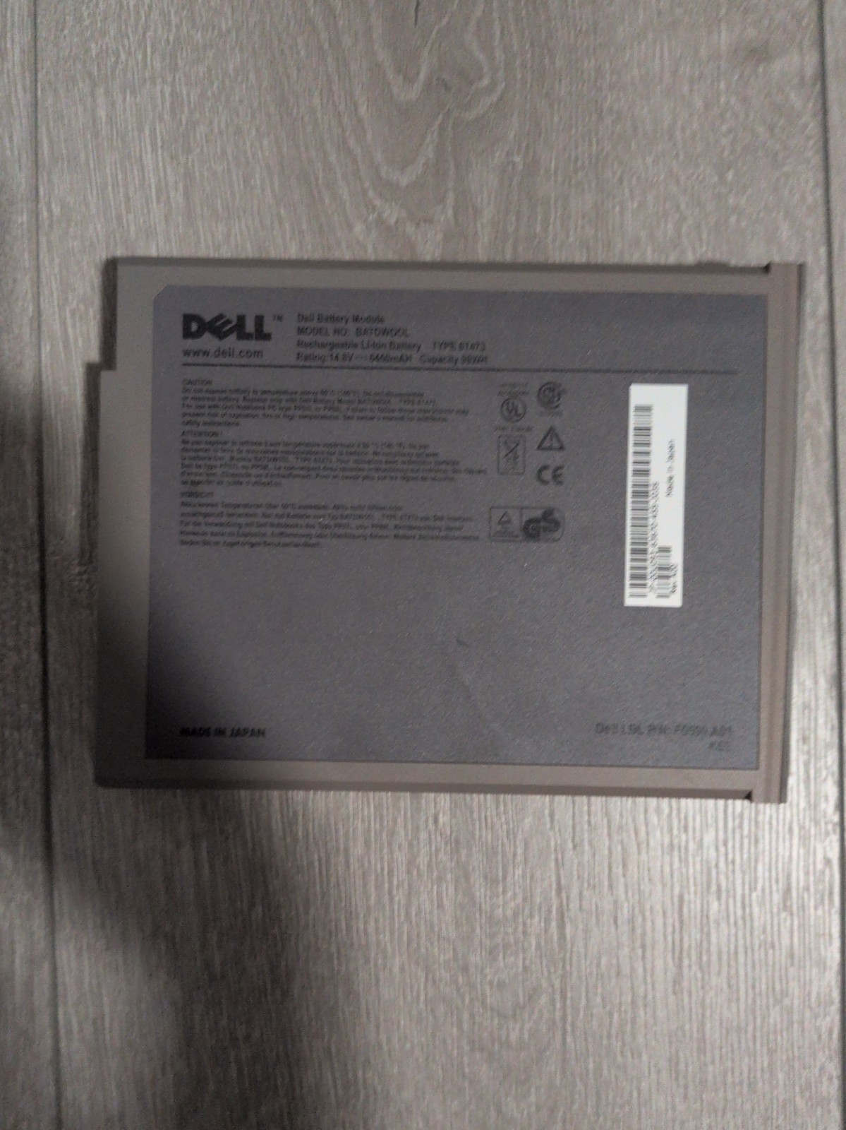 Dell Battery Module 6T473 BATDWOOL Capacity Of 96 WH Rechargable Li-ion Battery