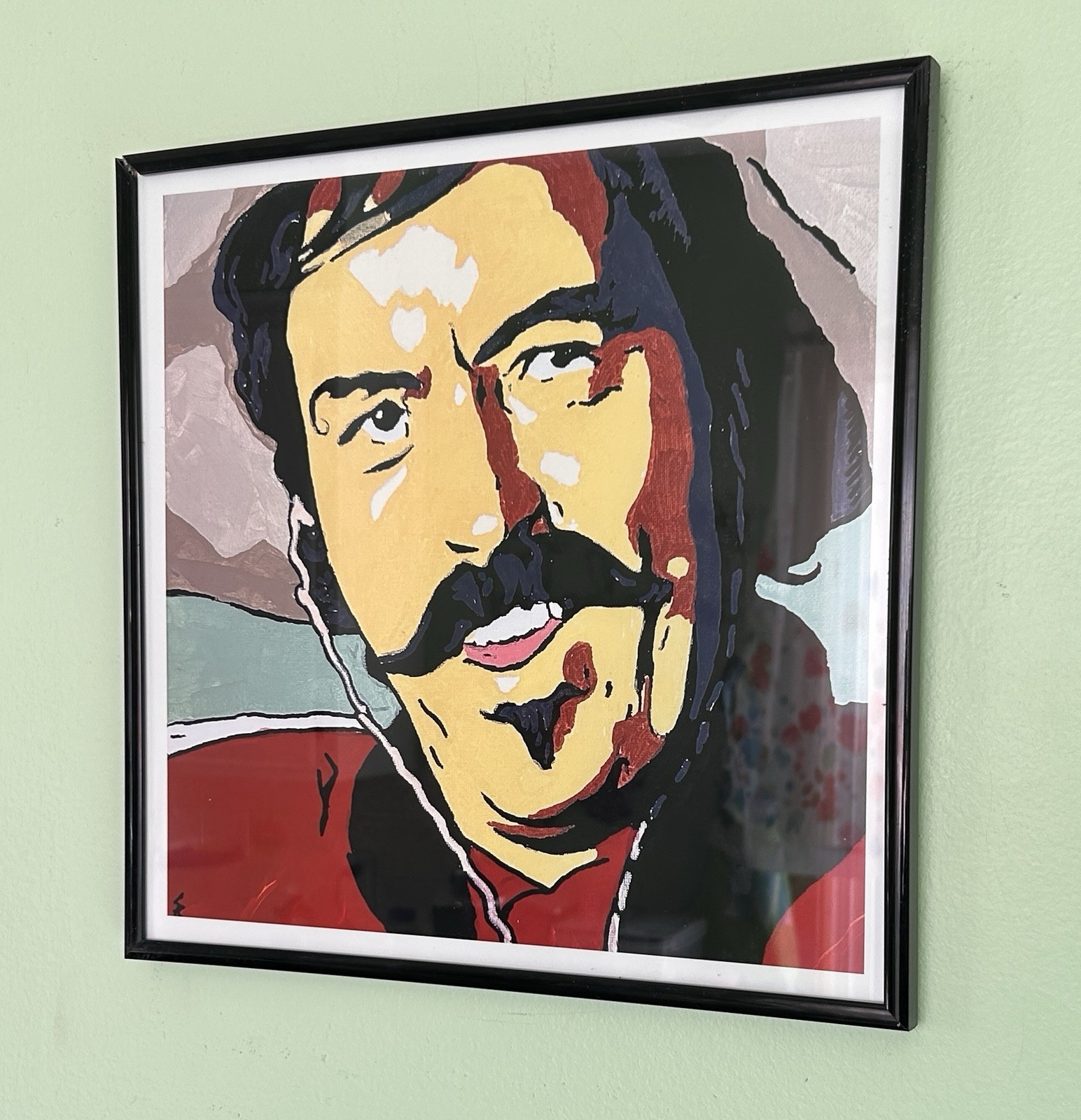 12x12 Curly Bill Acrylic Painting Framed Print Tombstone