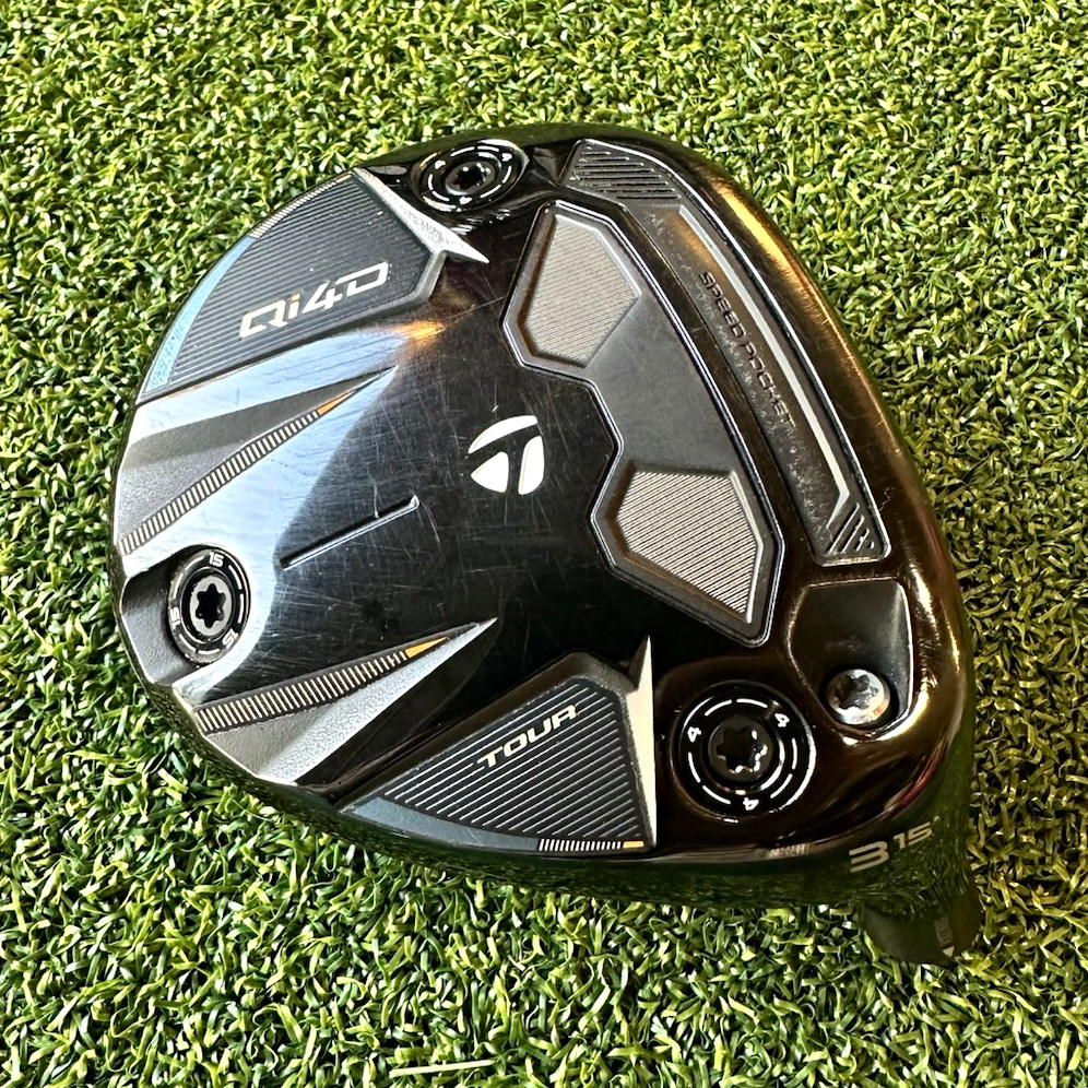 TaylorMade Qi10 Tour 3 Fairway Wood Head 15° Loft Black/Gray Unisex TaylorMade Qi10 Tour 3 Fairway Wood Head 15° Loft Black/Gray Unisex
