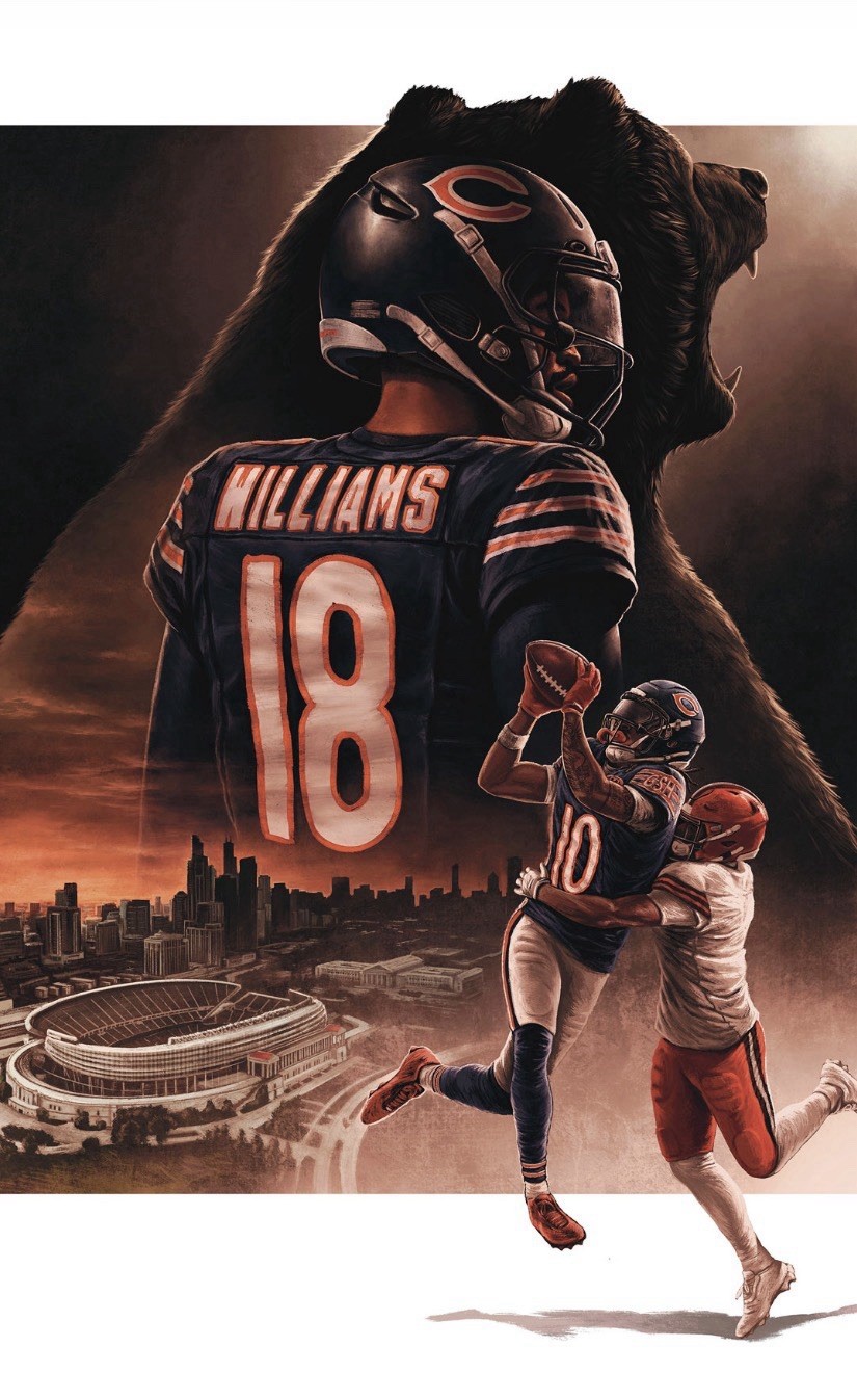 2 tix NFL CHICAGO BEARS vs DETROIT LIONS w/ LOT D PARKING PASS
