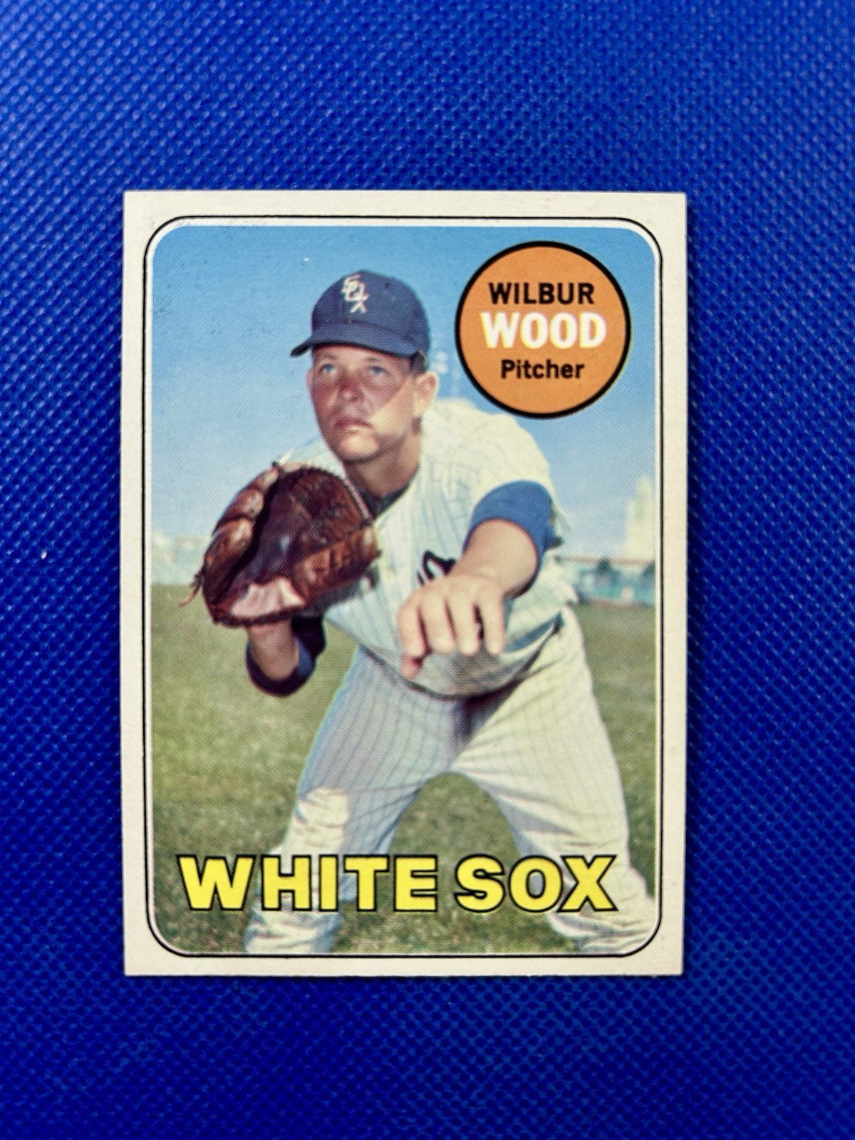 1969 Topps #123 Wilbur Wood Chicago White Sox high-end NM-MT B69#123B2 1969 Topps #123 Wilbur Wood Chicago White Sox high-end NM-MT B69#123B2