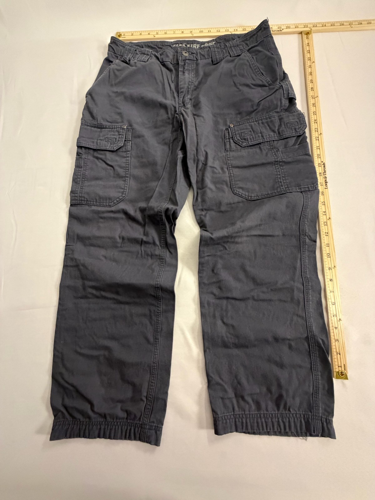Duluth Trading Flex Fire Hose Pants Men Trim Fit 34x32 Work Pants