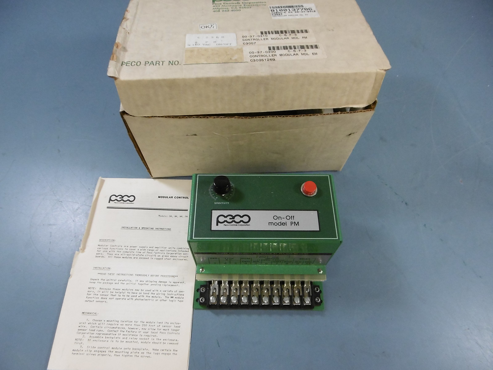 New PECO C2968 8748 Modular Control Model PM with Board New PECO C2968 8748 Modular Control Model PM with Board