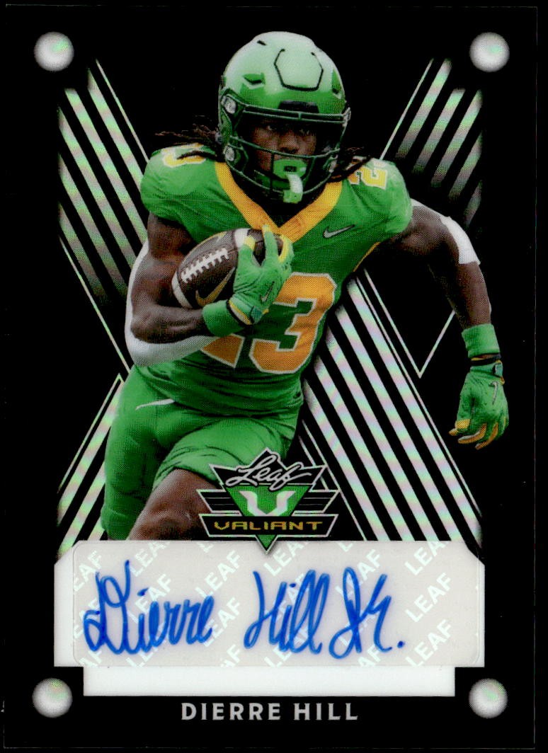 2025 Leaf Eclectic #VBA-DH2 Dierre Hill Valiant Auto Prismatic Black 1/1 2025 Leaf Eclectic #VBA-DH2 Dierre Hill Valiant Auto Prismatic Black 1/1