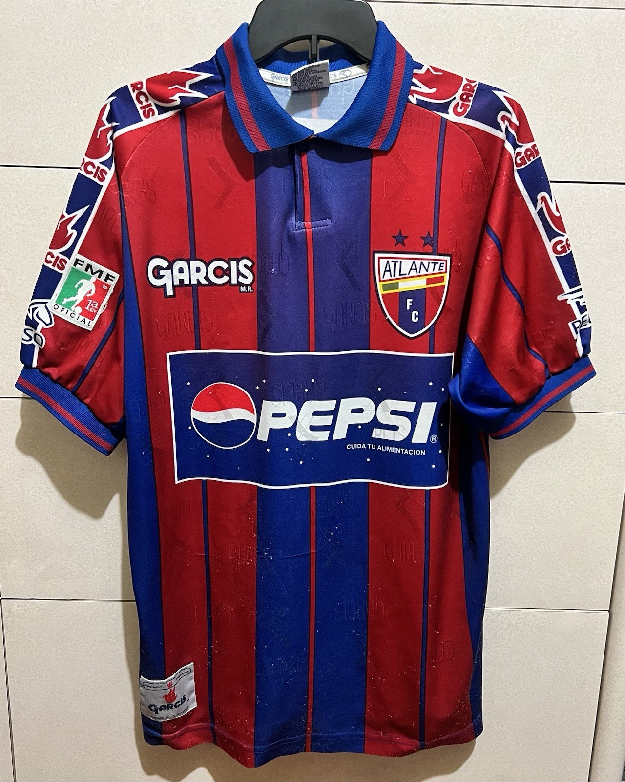 Atlante FC Jersey Garcis 1999 - 2000 Liga BBVA MX Potros de Hierro